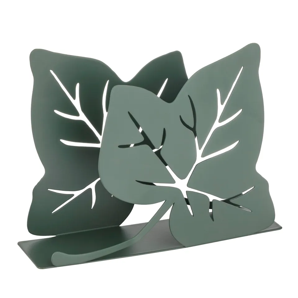 Baroni Home Edera Portatovaglioli Rettangolare Verde Salvia 16,5x16,5x8 cm