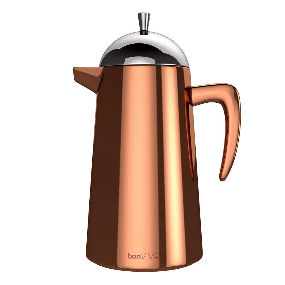 bonVIVO Aromo Caffettiera French Press 1000 ml Acciaio Inox