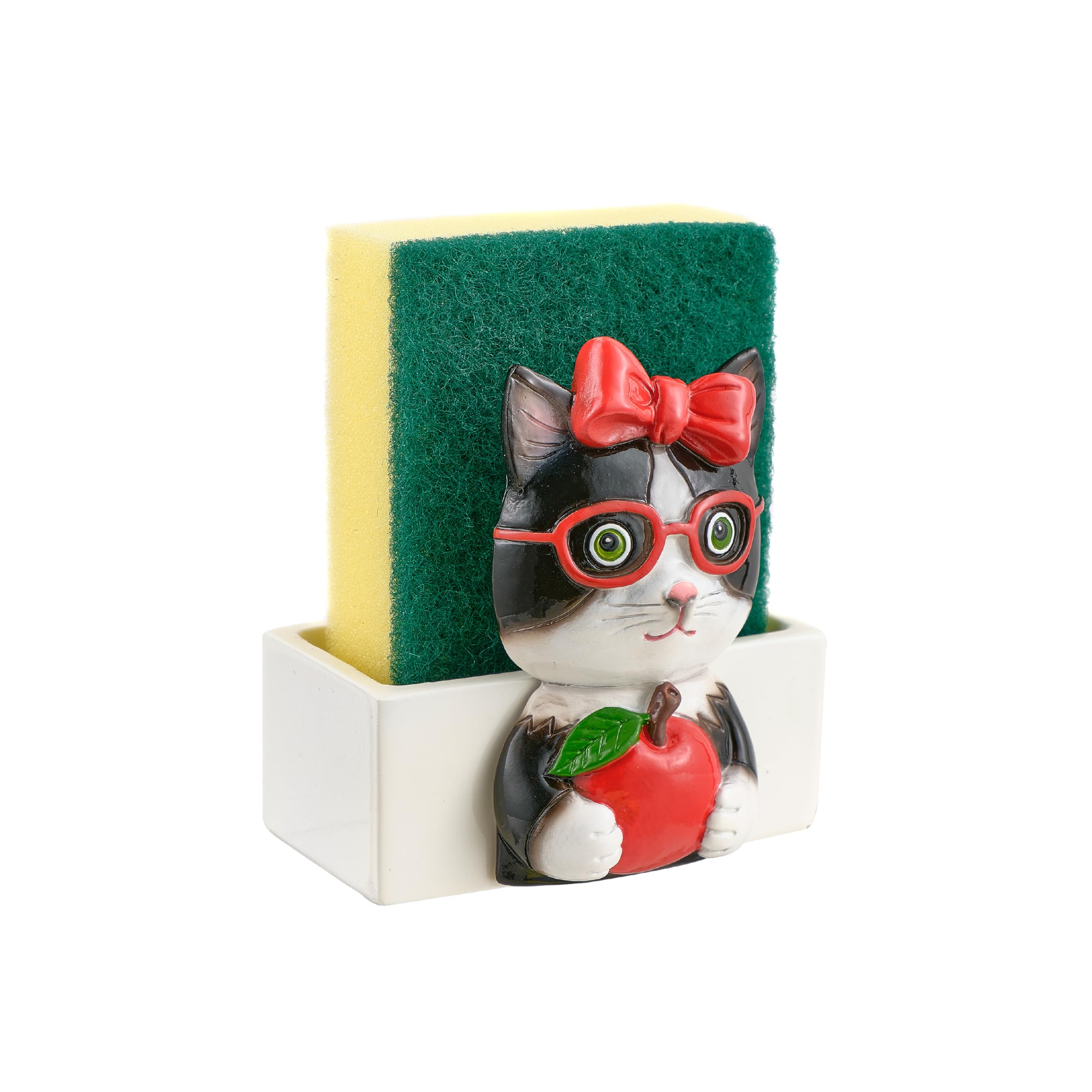 Baroni Home Portaspugna Cucina Coccinella con Spugna