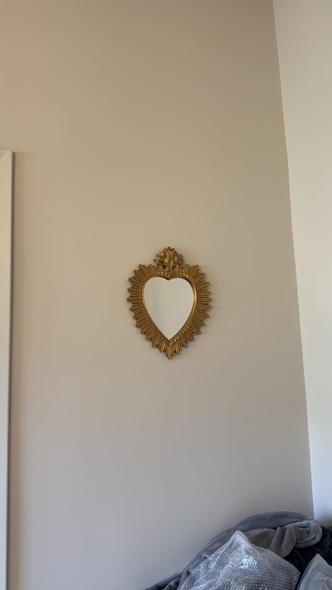 Baroni Home Ex Voto Cuore Sacro specchio oro 30x3x38 cm resina
