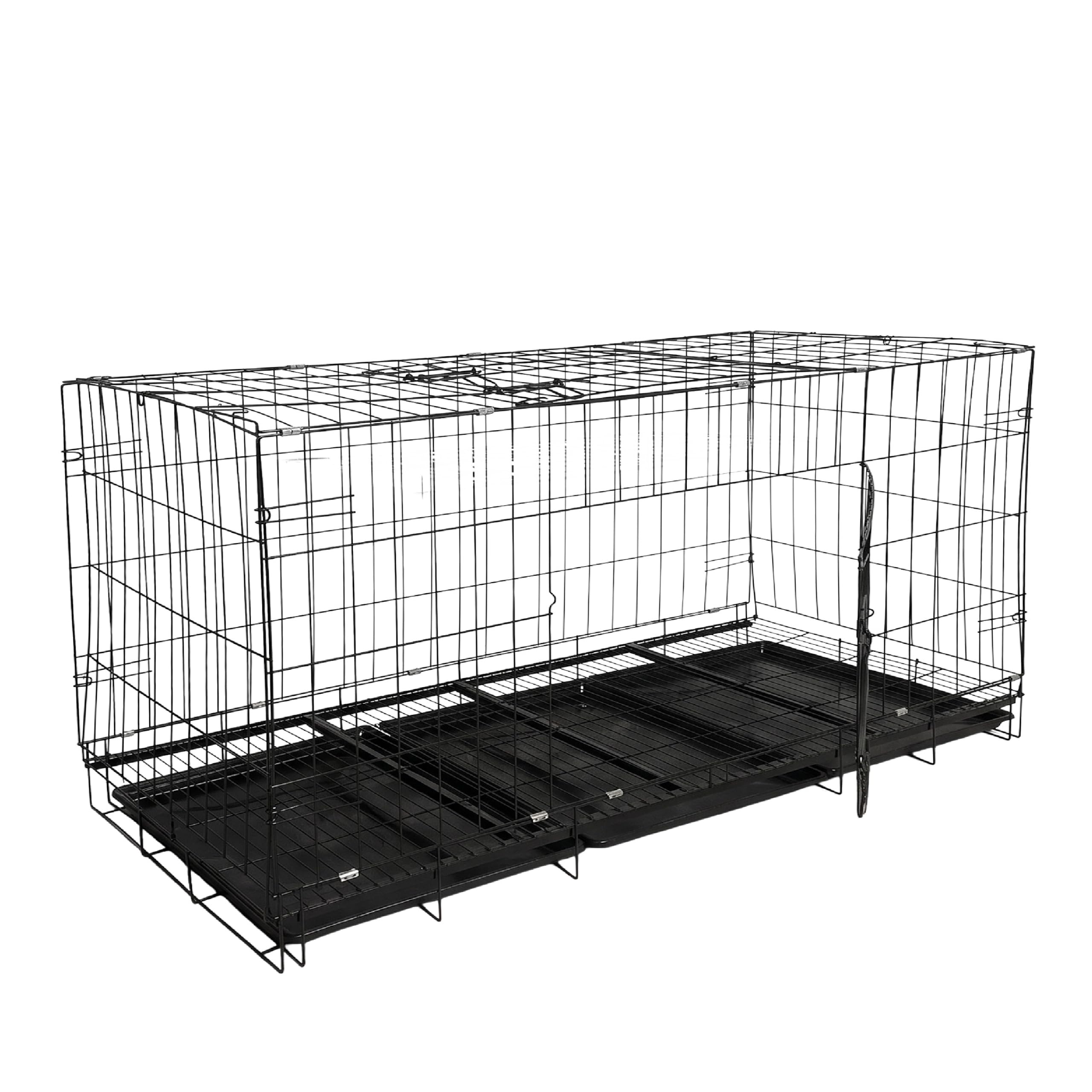 Baroni Home Gabbia Cani Metallo Grande 130x60x70 cm