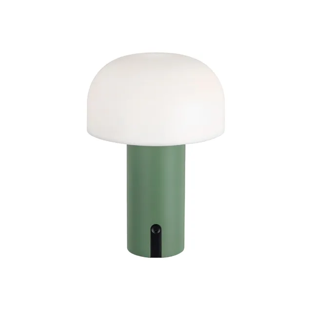 Baroni Home Lampada LED Fungo Senza Fili Verde 22 cm Ricaricabile