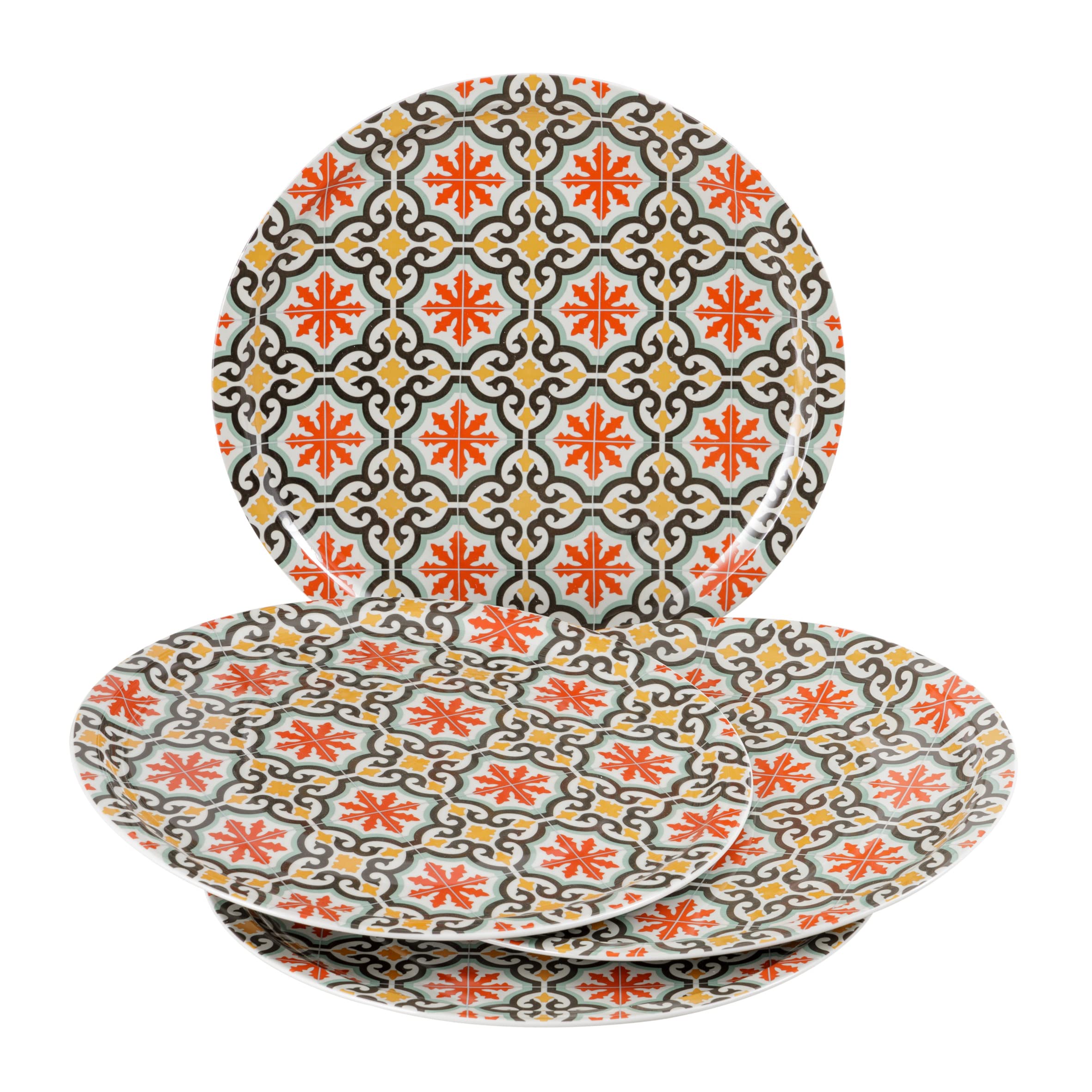 Baroni Home Set 4 Piatti Pizza Cefalù Porcellana 31 cm