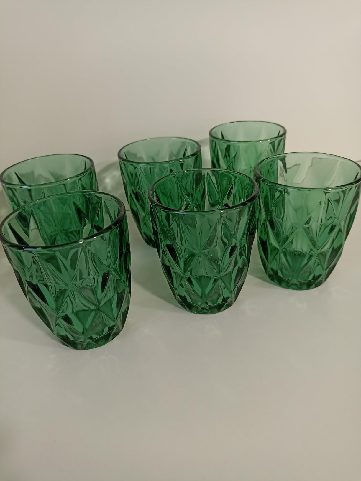 Baroni Home Set 6 Bicchieri Vetro Fumè Diamante 28 CL