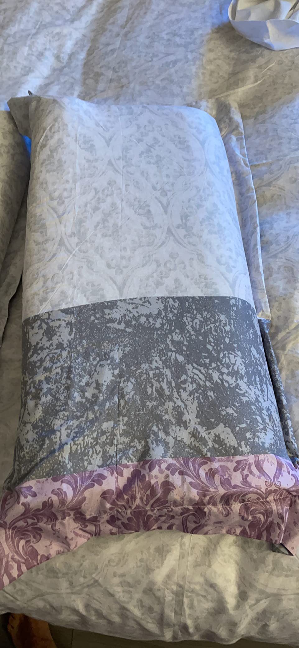Textilhome Copripiumino Matrimoniale Grigio 260x240 cm Reversibile