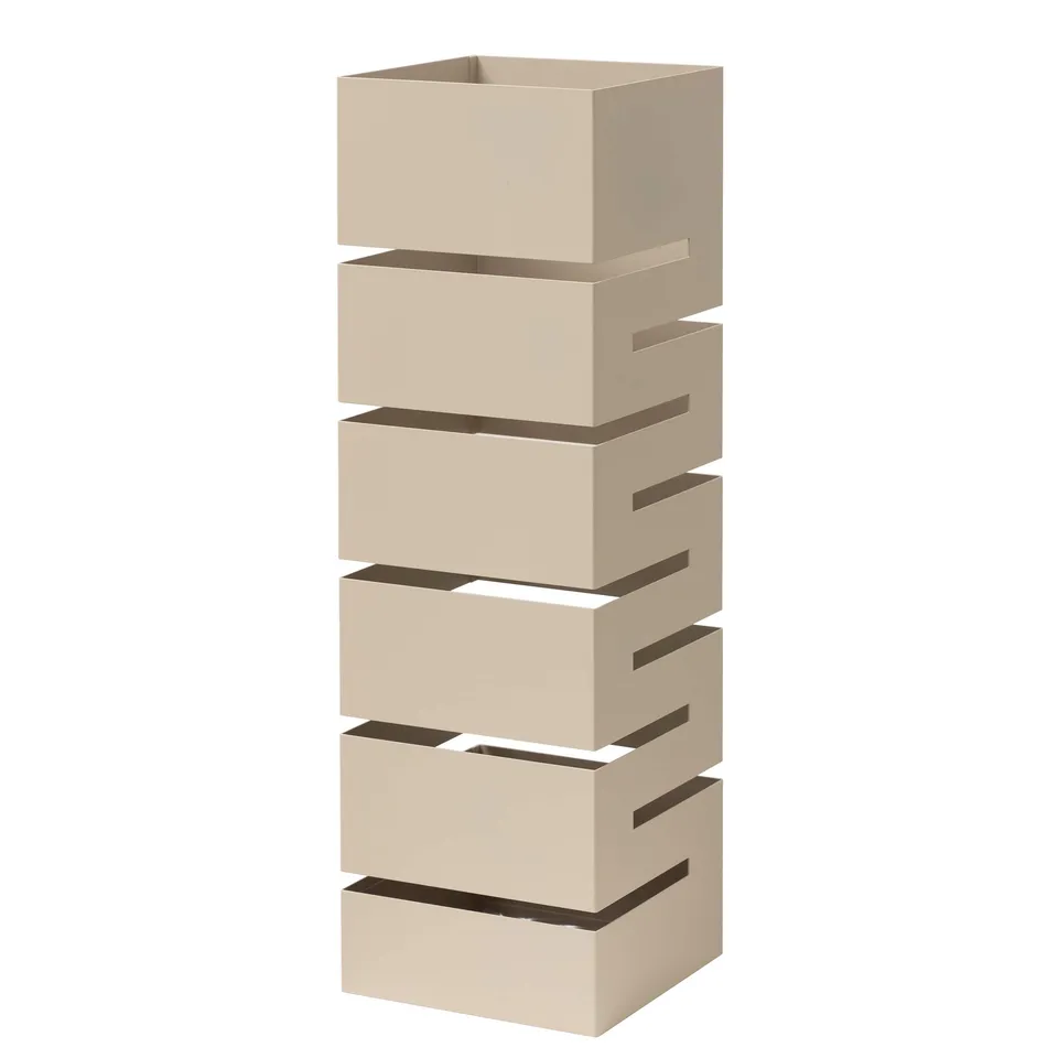 Baroni Home Portaombrelli Tortora Geometrico 15,5x15,5x49 cm