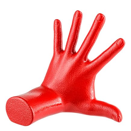 Baroni Home Mano Stop statuetta rossa resina