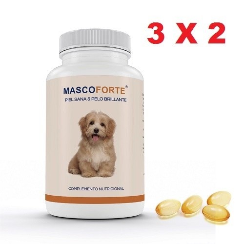 Mascoforte Pelle Sana integratore cane 180 perle 3x2