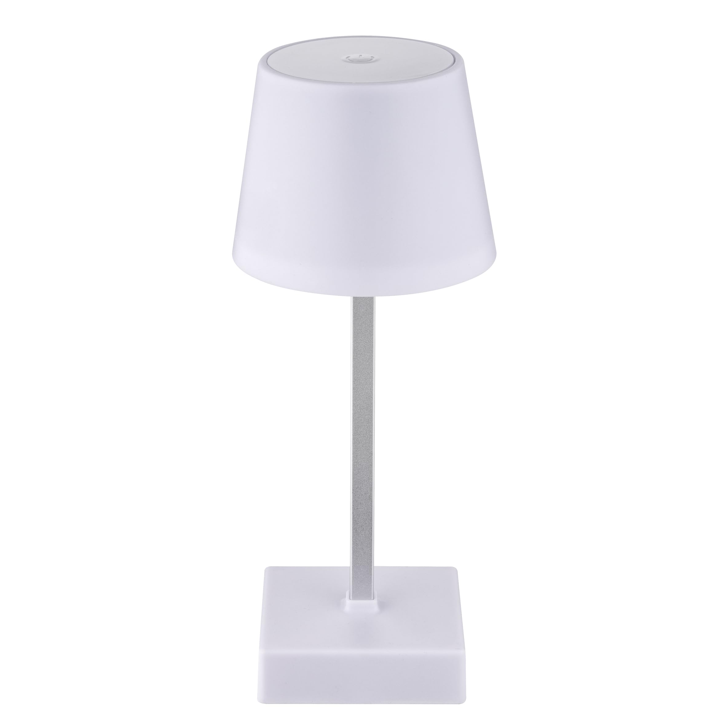 Baroni Home Lampada da Tavolo LED Touch 11x11x26 Bianco 1 pz