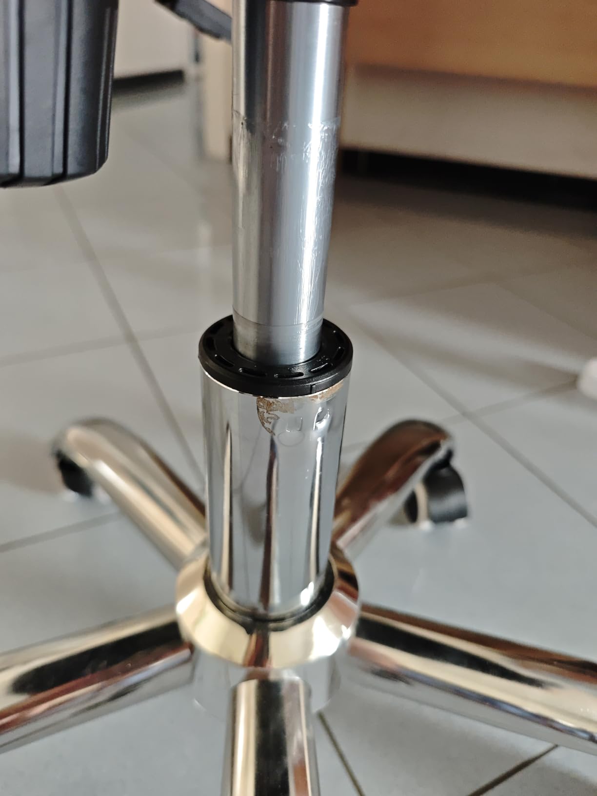 Baroni Home Sedia Ufficio Ergonomica Nera Braccioli Pieghevoli