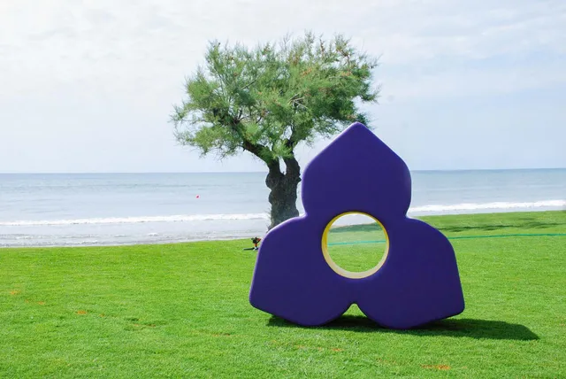 Spouf Flower Pouf outdoor in tessuto