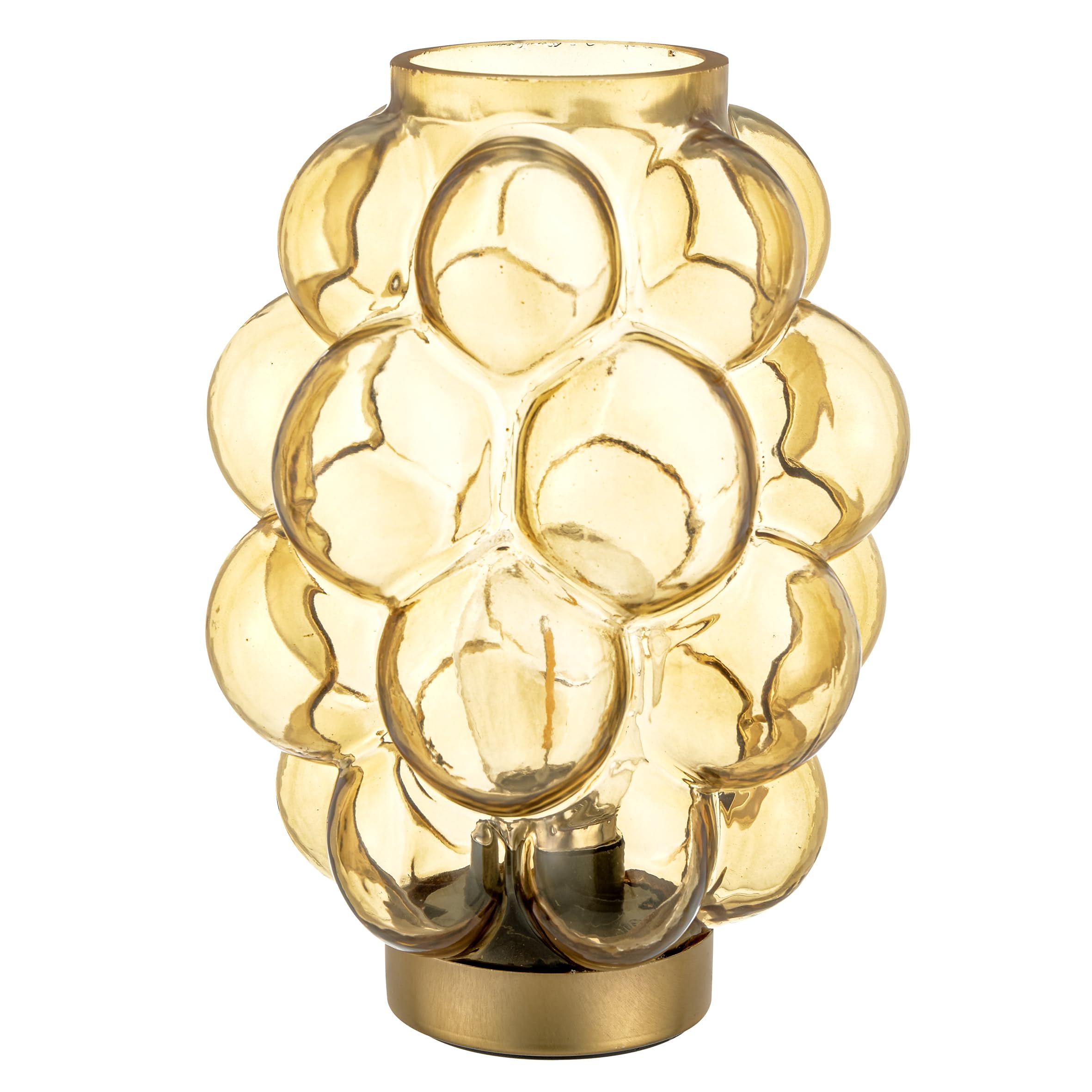 Baroni Home Fungo Rosa lampada da tavolo in vetro 18 cm