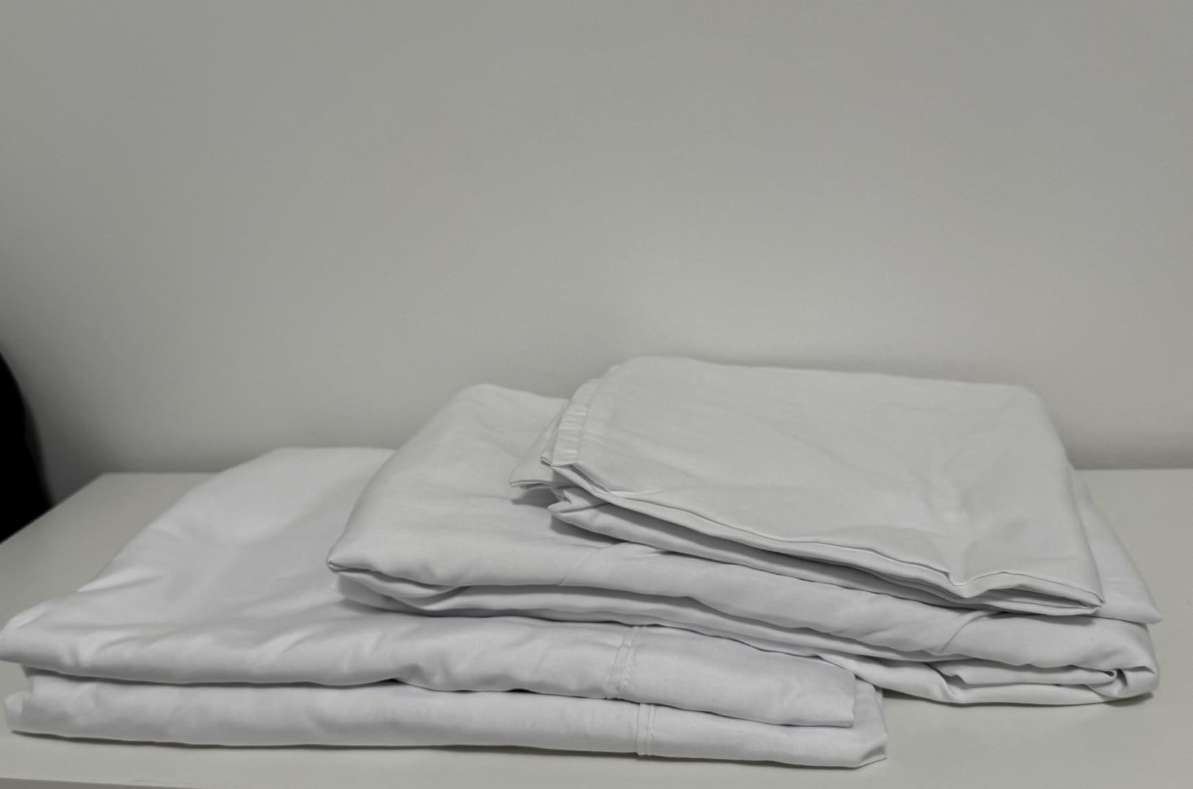Textilhome EasyCosy Set Lenzuola Singolo 105x200 Grigio Chiaro 3 Pezzi