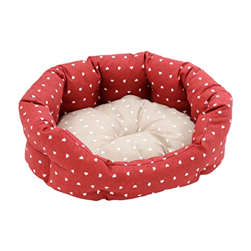 Baroni Home cuccia cane ovale grigia stelle 50x65 cm