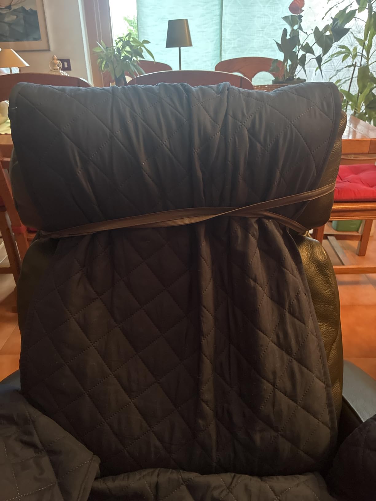 Textilhome Luka copripoltrona relax beige 55 cm reversibile