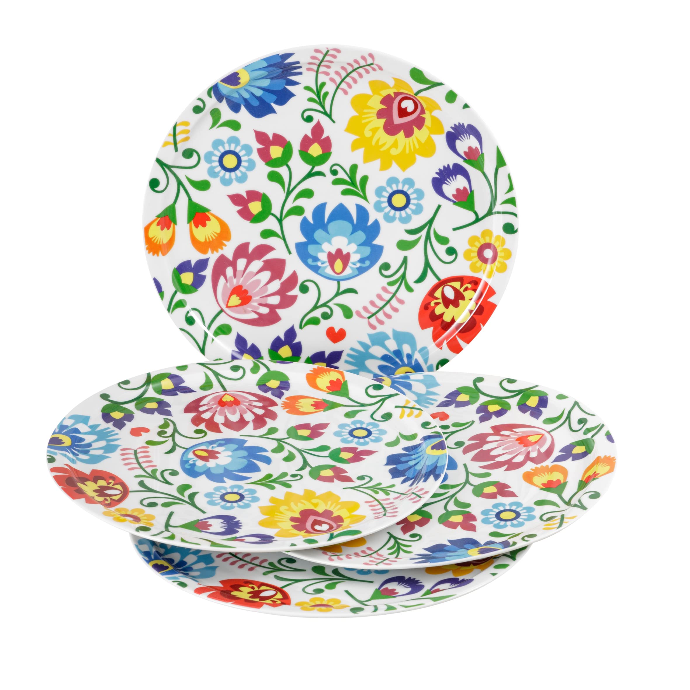 Baroni Home Set 4 Piatti Pizza Cefalù Porcellana 31 cm