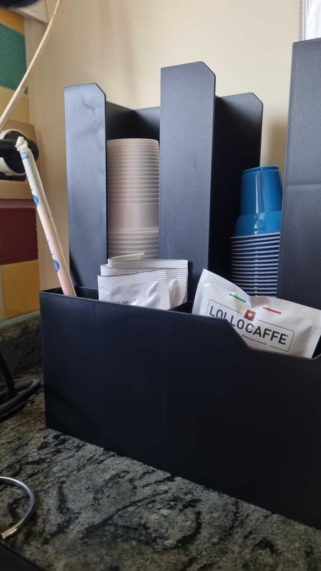 Baroni Home Coffee Station Nera Porta Capsule 55 Capsule 11 Scomparti