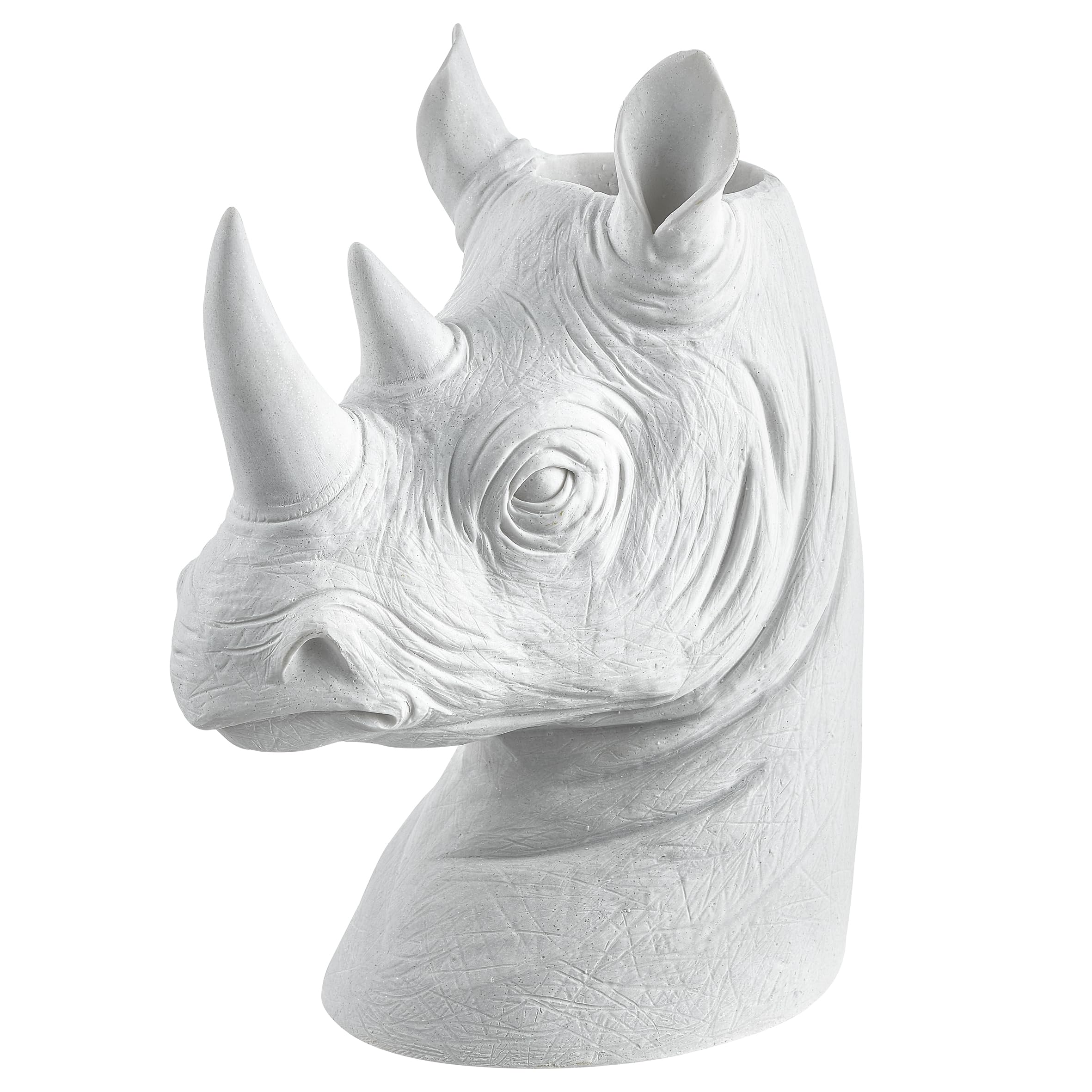 Baroni Home Tigre vaso bianco resina