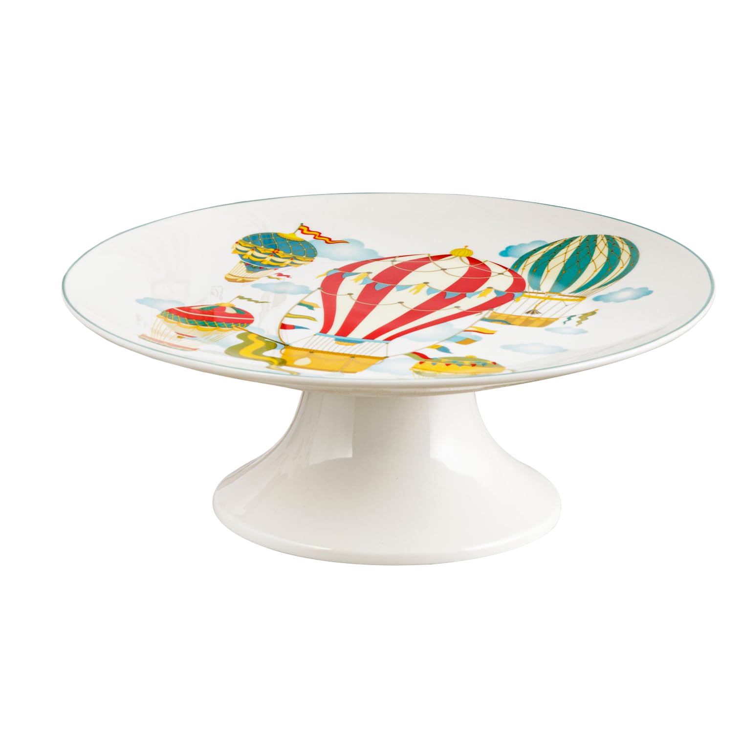 Baroni Home Tazza porcellana mongolfiere 14x11x10 cm