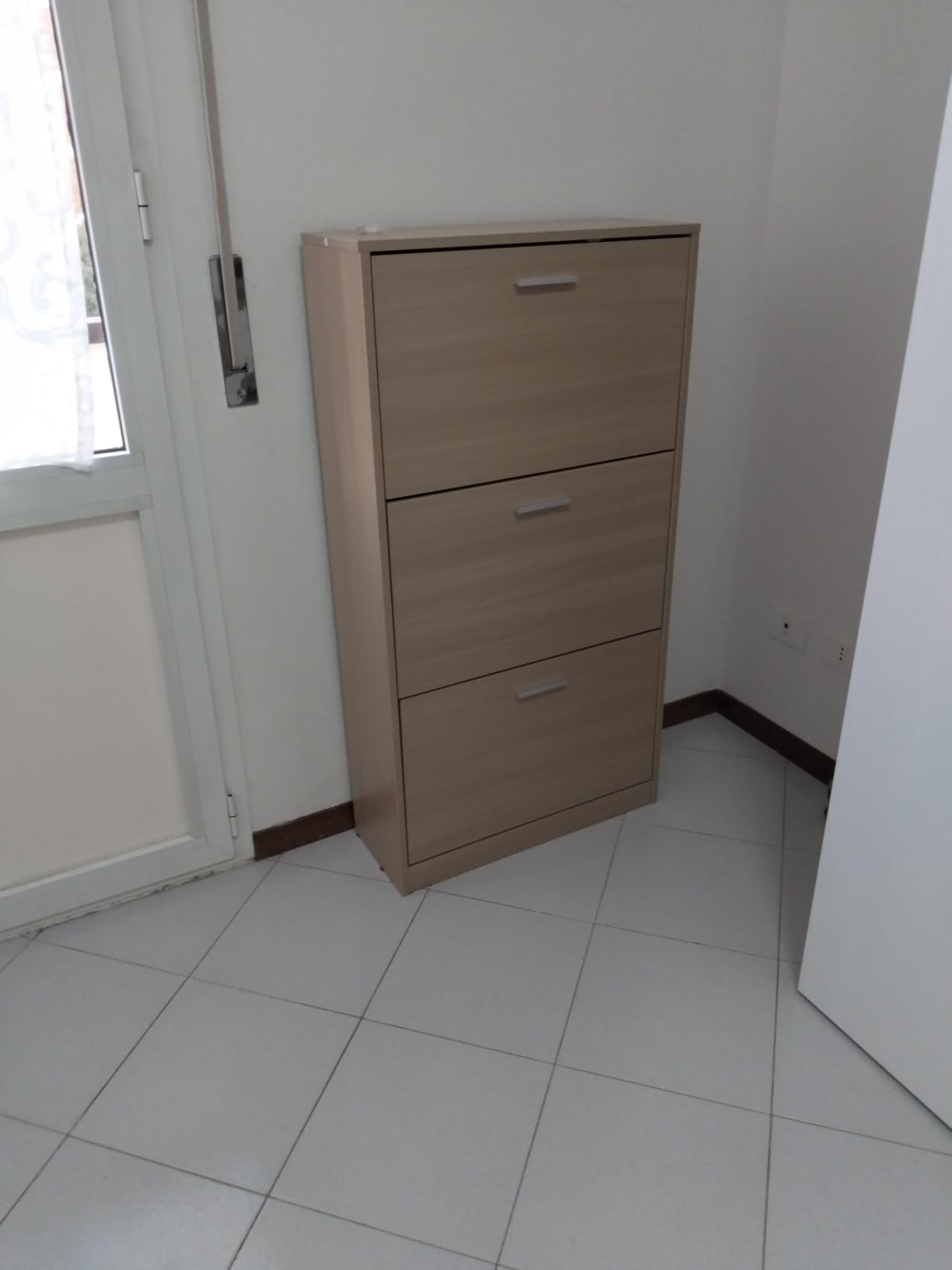 Baroni scarpiera slim 2 ante bianca 63x24x81 cm 12 paia