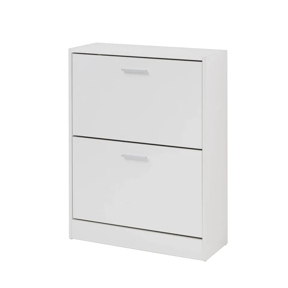 Baroni scarpiera slim 2 ante bianca 63x24x81 cm 12 paia