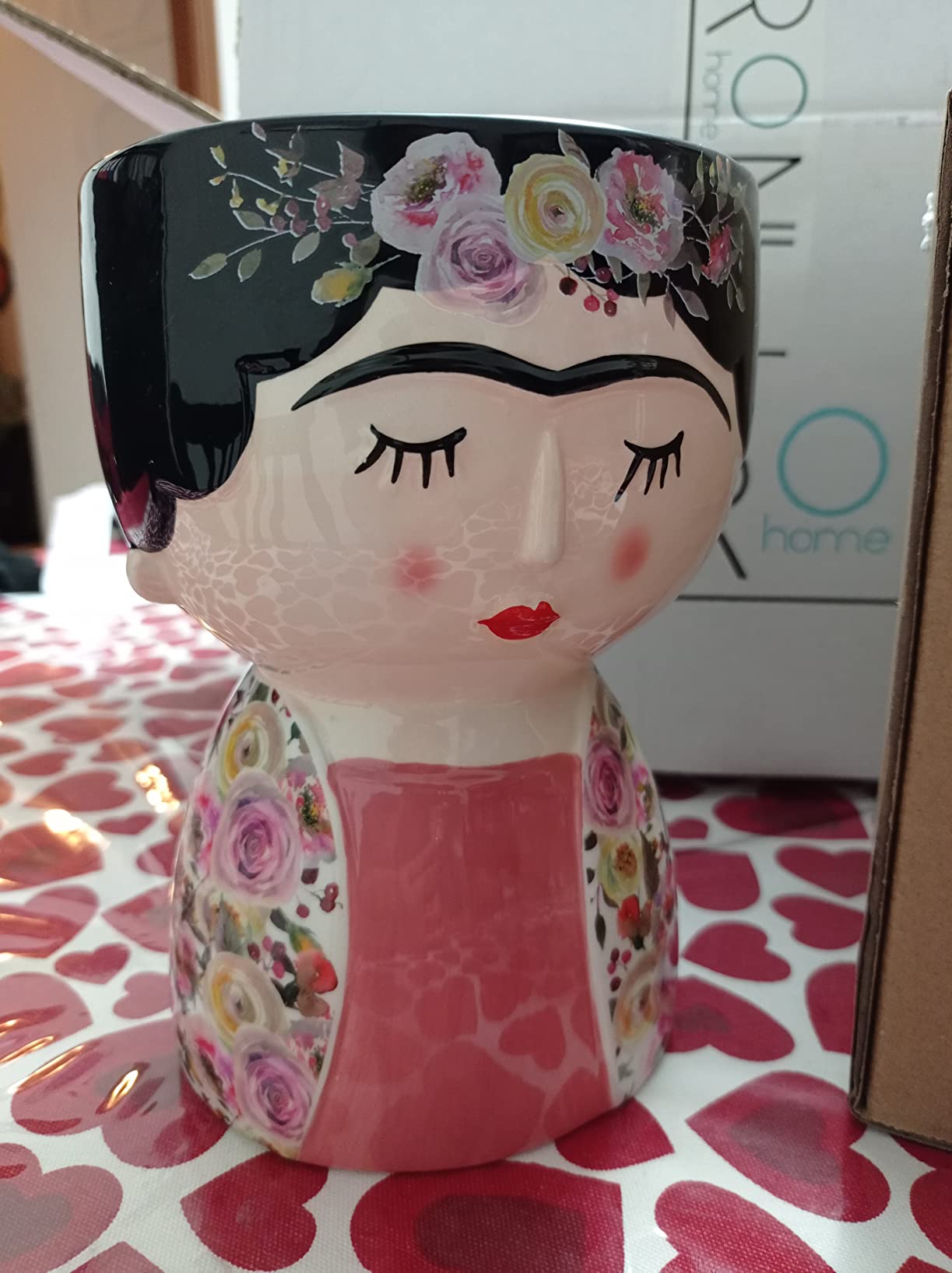 Baroni Home Girl Coroncina Bianca Vaso Ceramica 12x11x20 cm