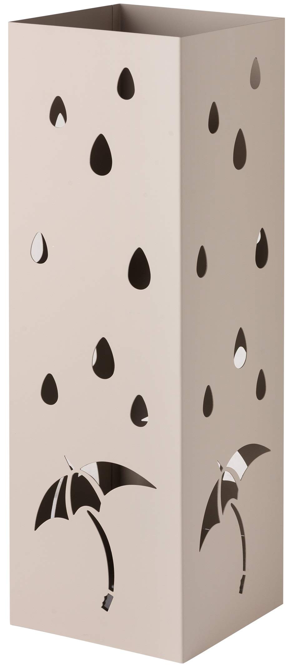 Baroni Home portaombrelli metallo tortora 15,5x15x49 cm