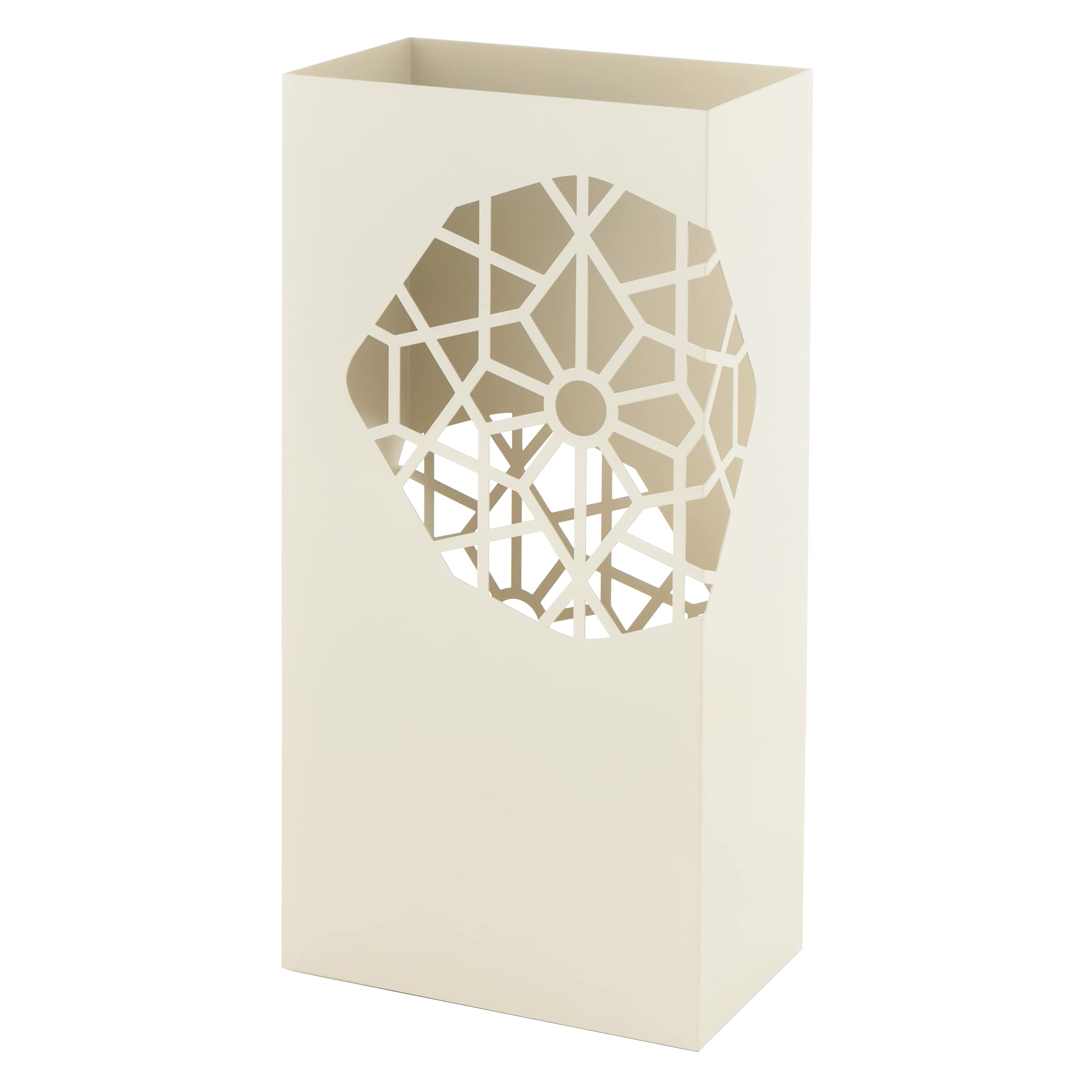 Baroni Home Portaombrelli Squadrato Bianco 25x15x50 cm
