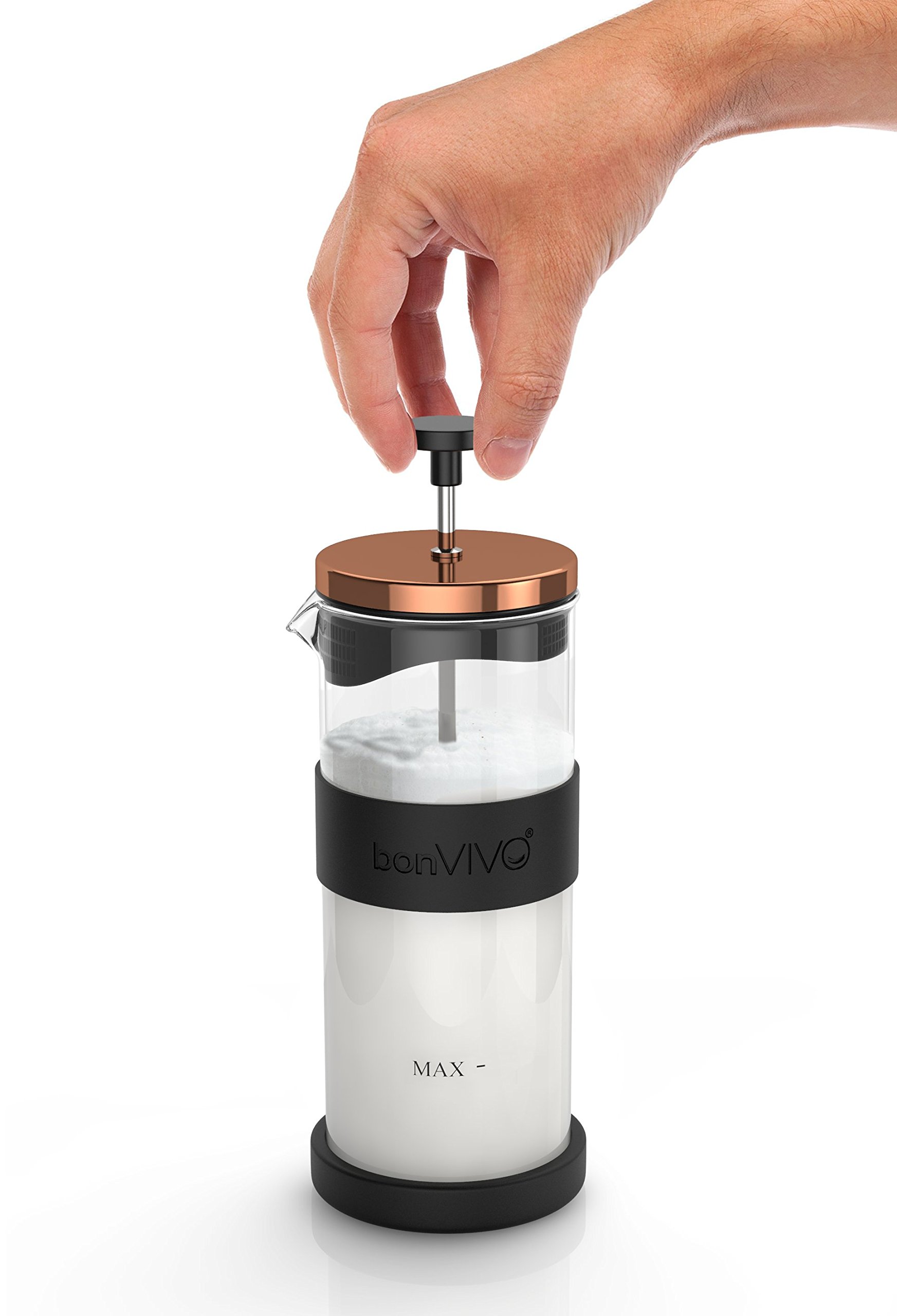 bonVIVO FOMO montalatte manuale 400 ml rame