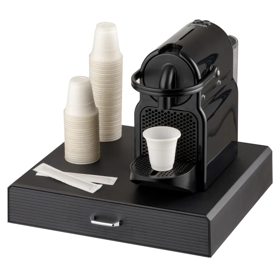 Baroni Home Cassetto Porta Capsule Nero 30 Capsule Plastica