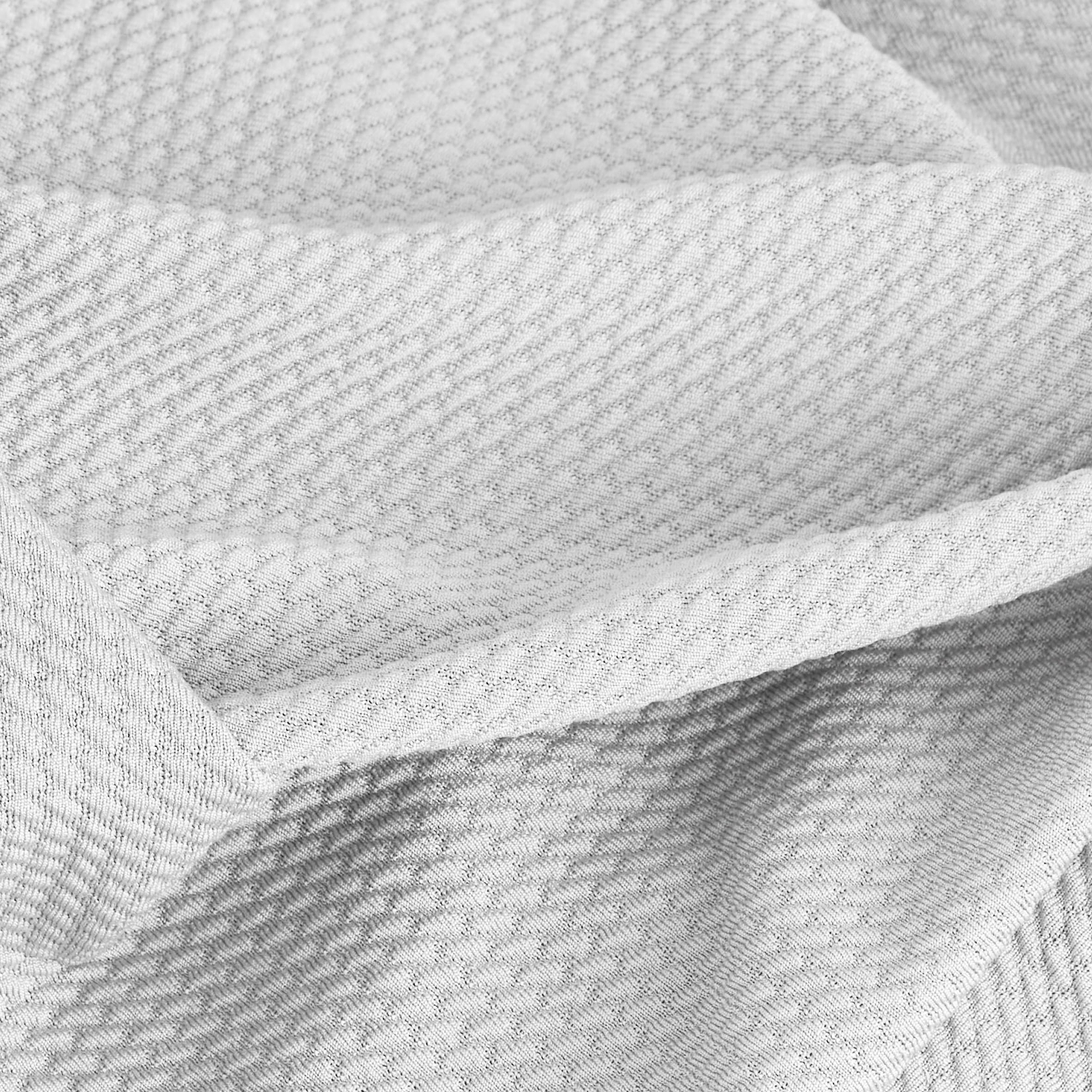 Textilhome Coprisommier Elastico Bianco 180x200 cm King Size