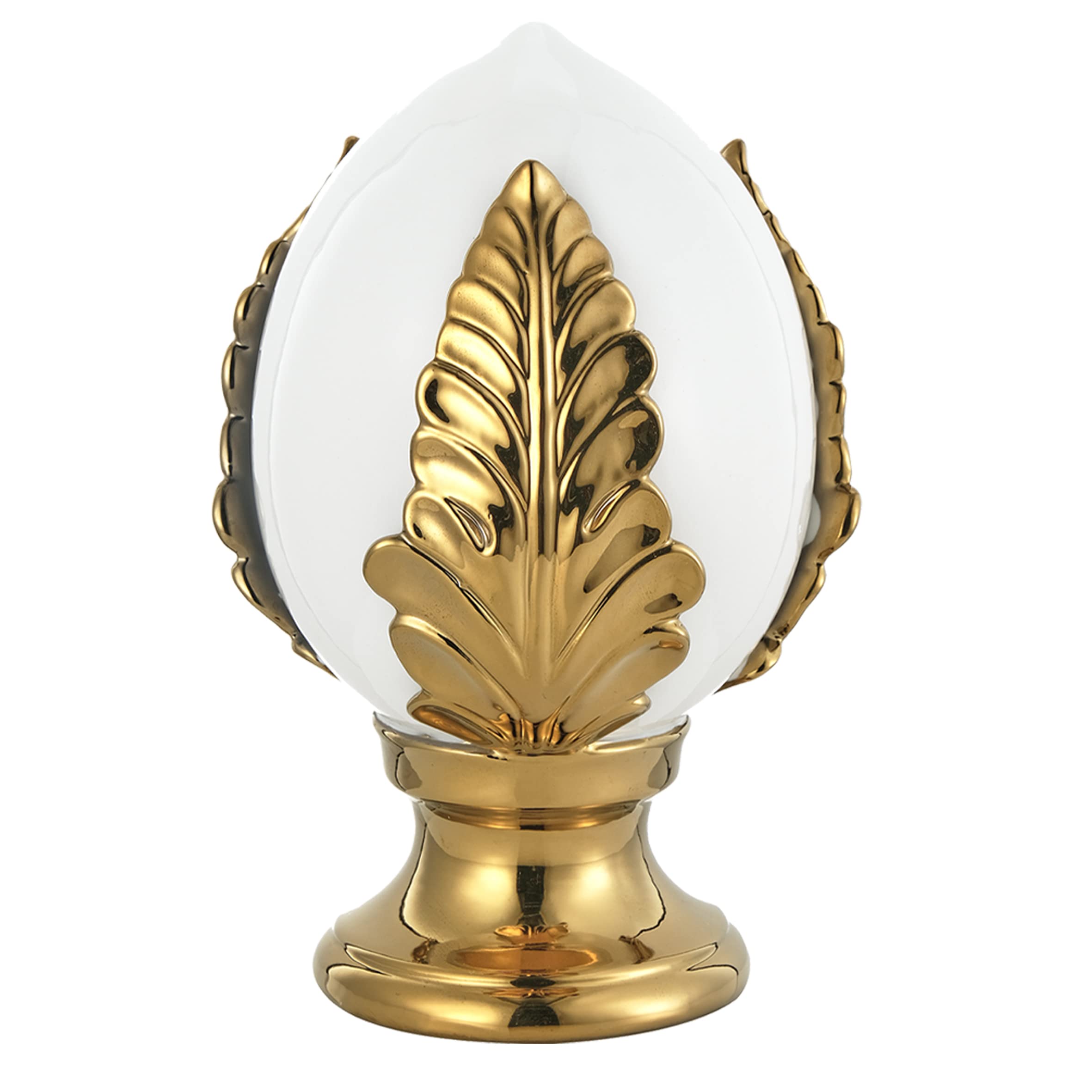 Baroni Home Pumo Pugliese Decorativo Panna 17,5x17,5x27 cm