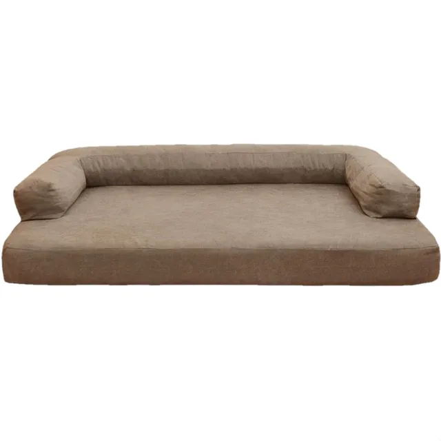 PetPlus Luxury divano ortopedico cane marrone beige