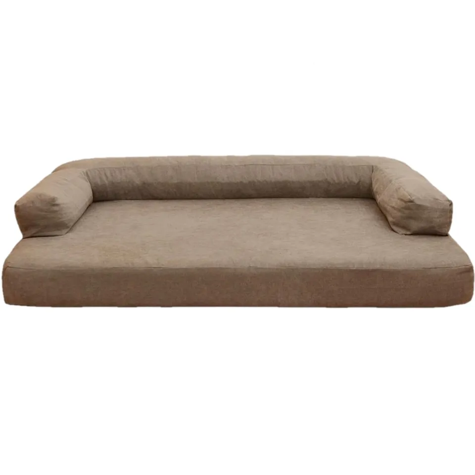 PetPlus Luxury divano ortopedico cane marrone beige
