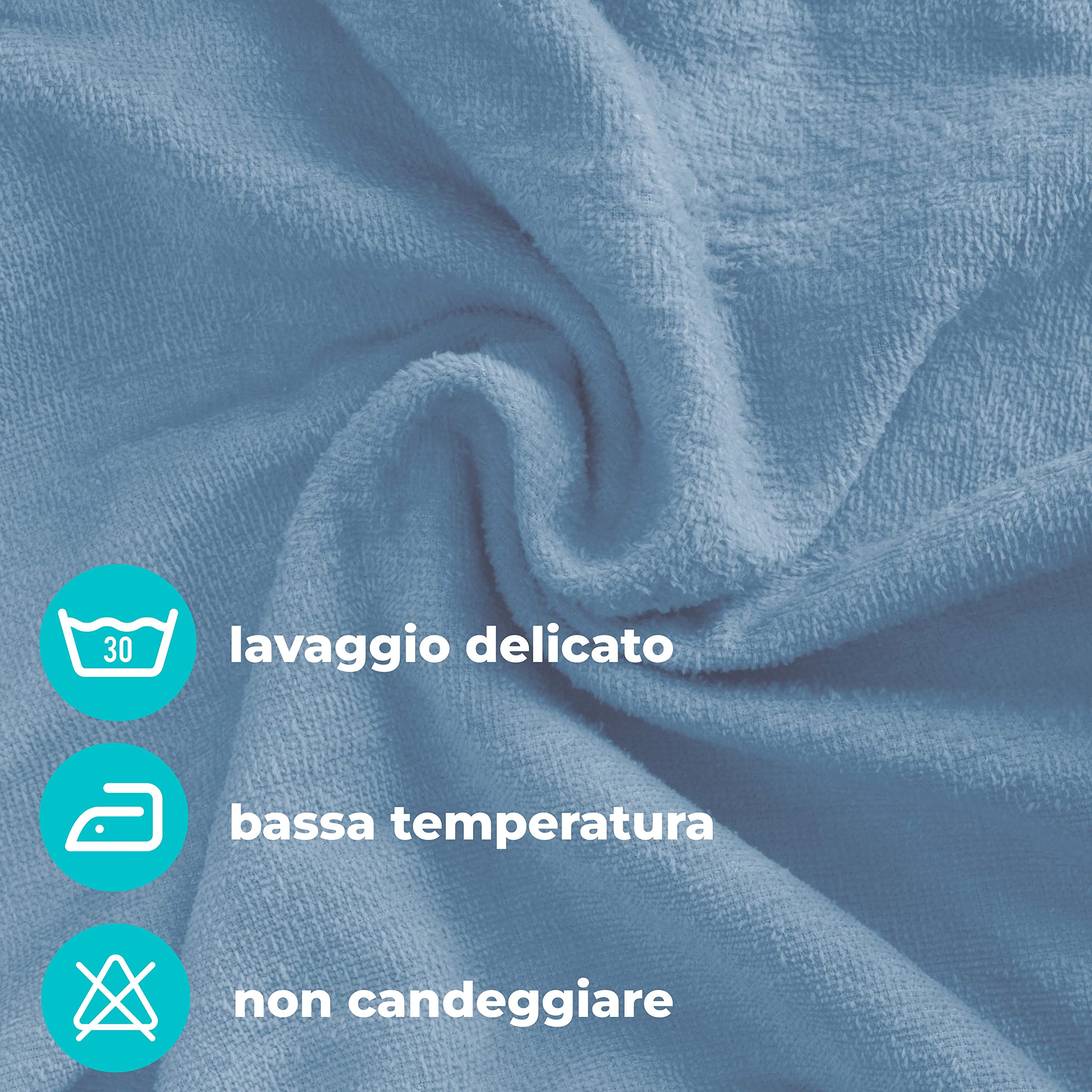 Baroni Home Accappatoio Bimbi con Cappuccio Cane in Cotone