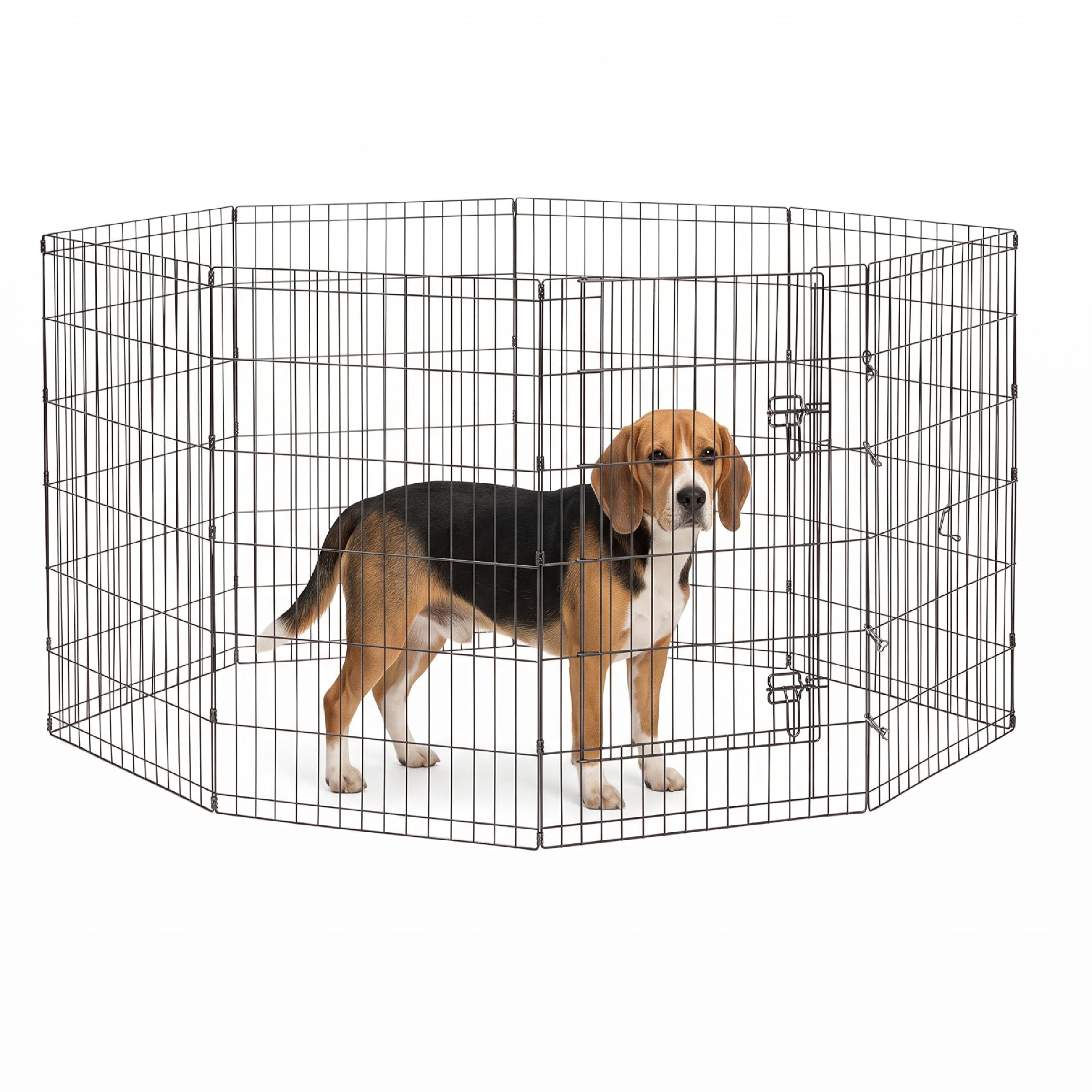 Baroni Home Recinto Cani 8 Pannelli Nero 76x60 cm
