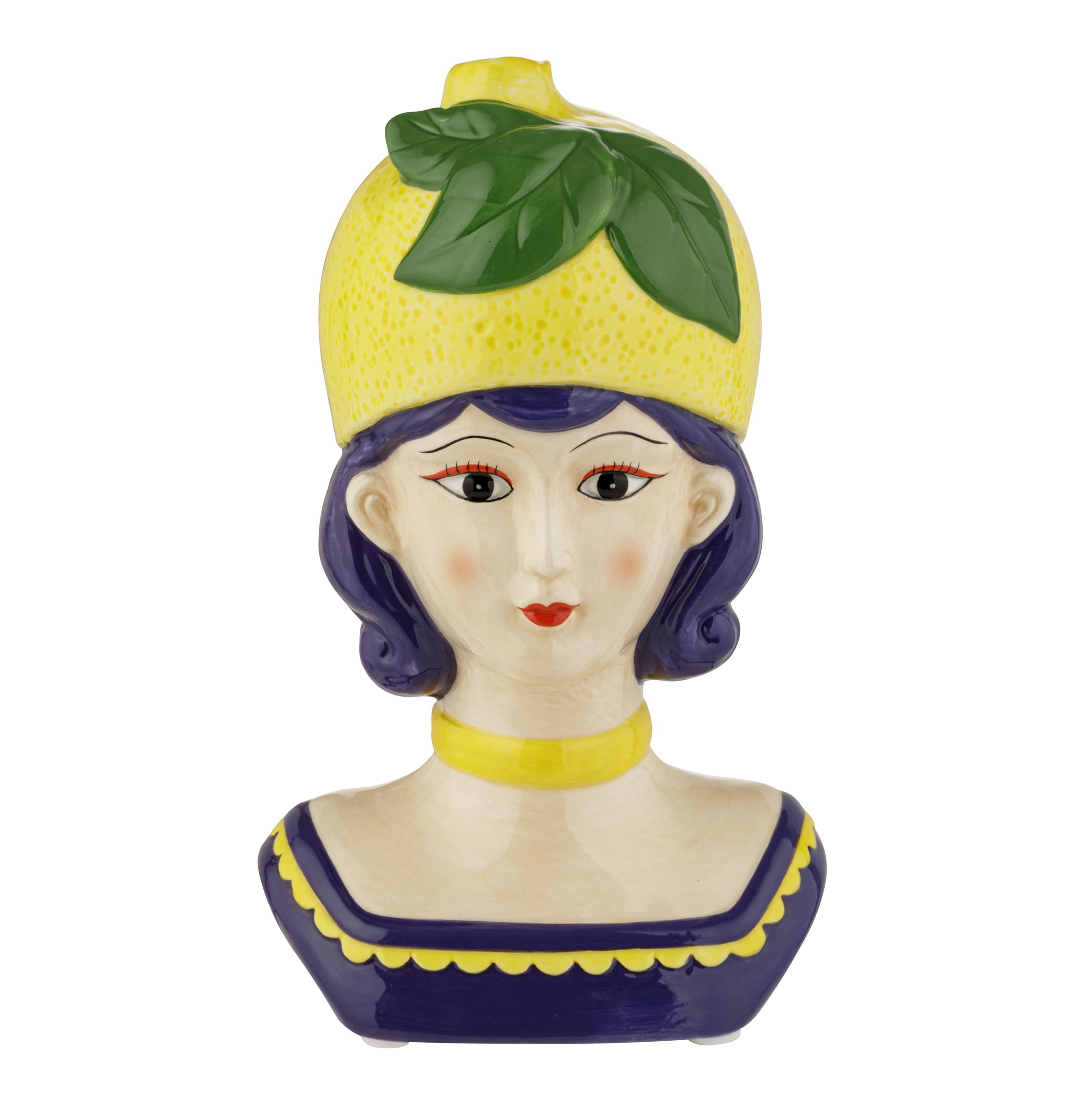Baroni Home Frutta Vaso ceramica fragola grande 11x9,4x18 cm