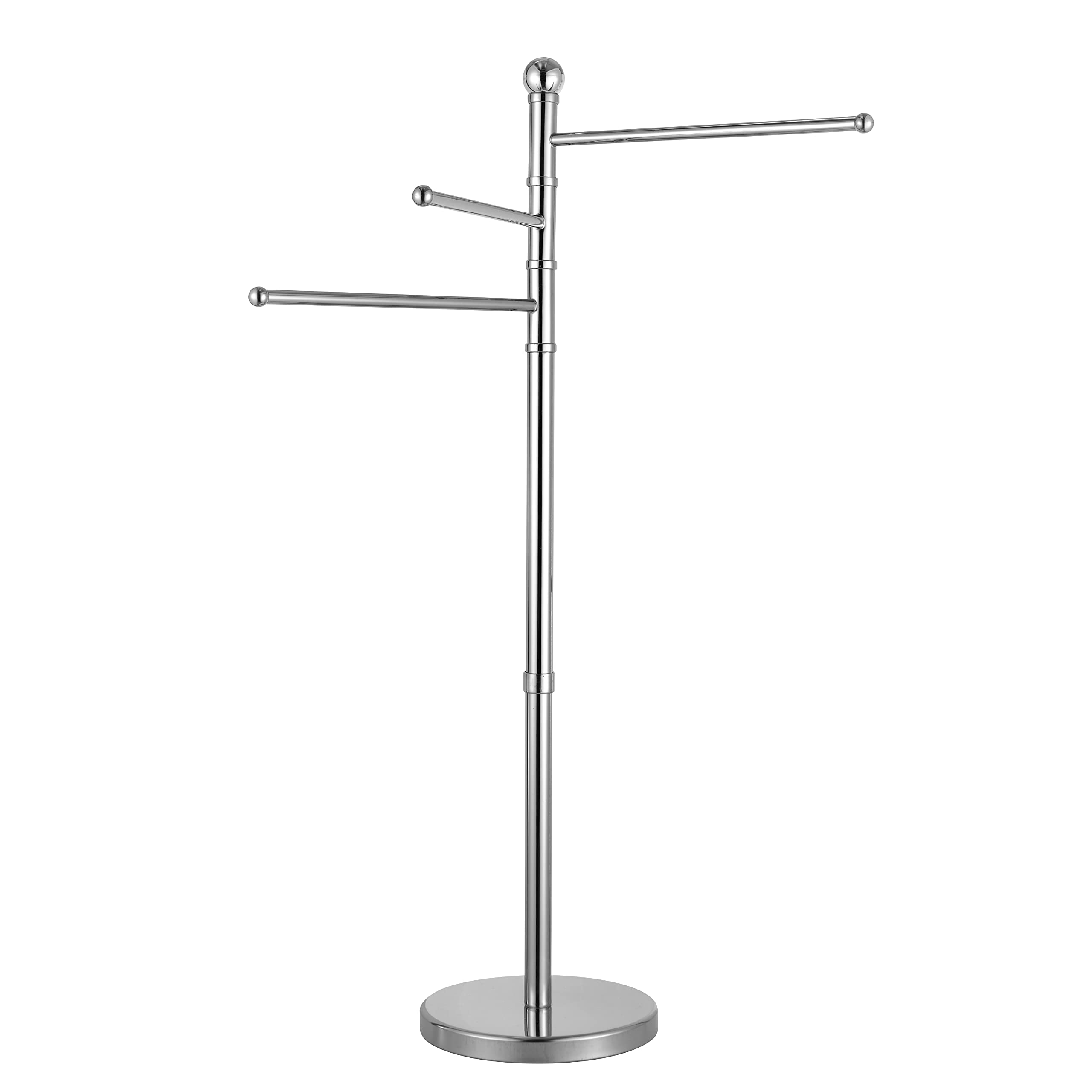 Baroni Home piantana portasciugamani acciaio 44x23x89 cm