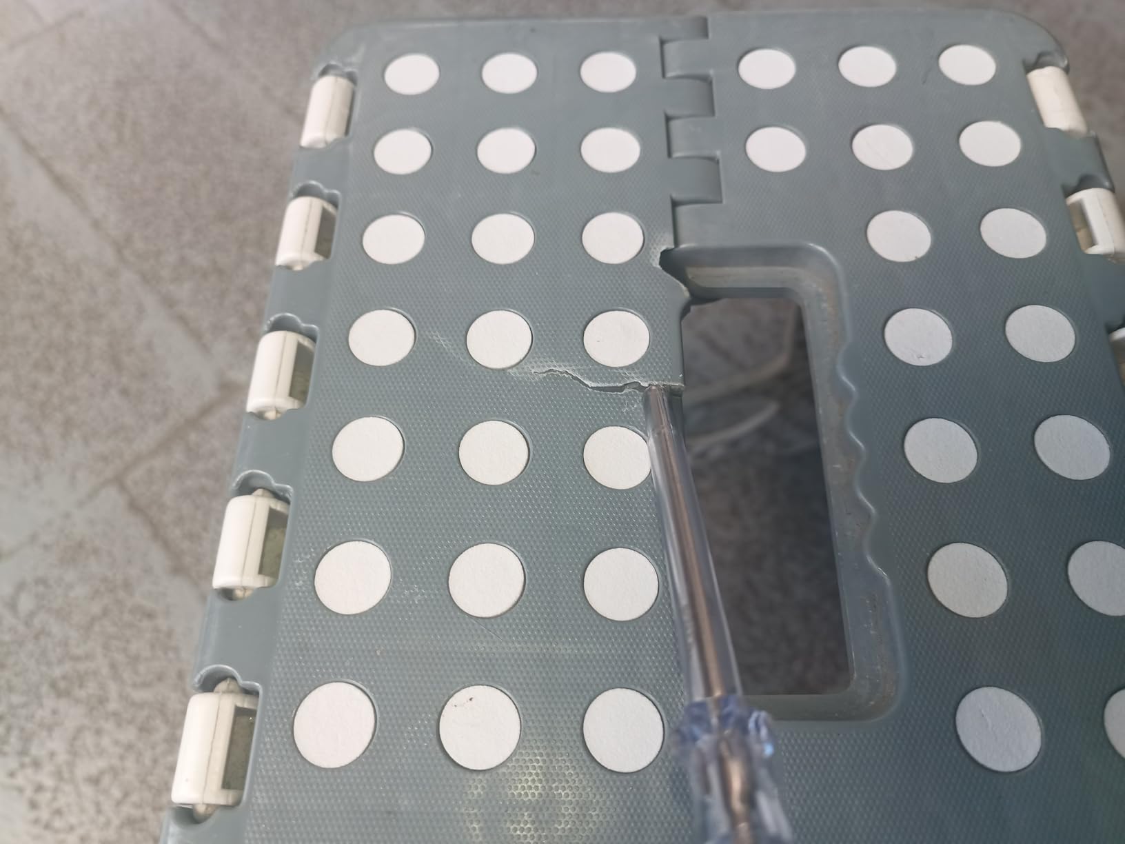 Baroni Home Sgabello Pieghevole L Grigio Scuro 130 kg