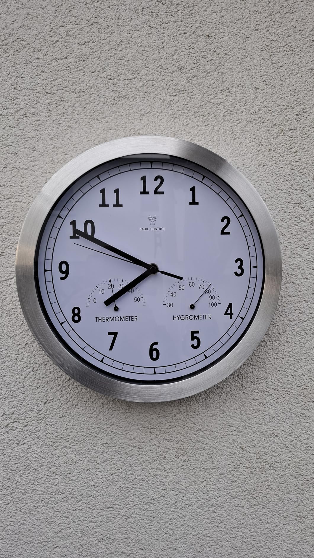 bonVIVO orologio da parete 30 cm radiocontrollato bianco silenzioso