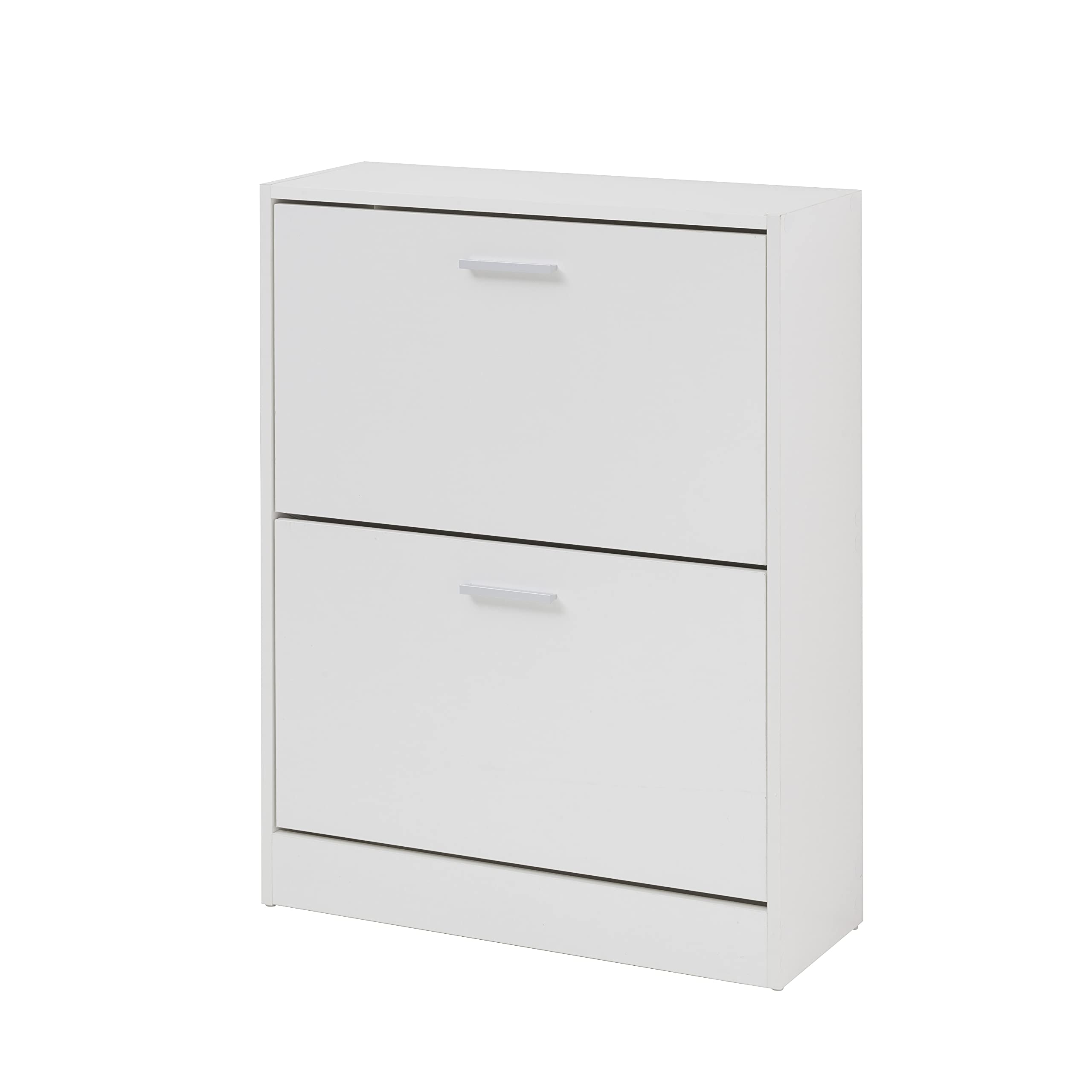 Baroni scarpiera slim 2 ante bianca 63x24x81 cm 12 paia