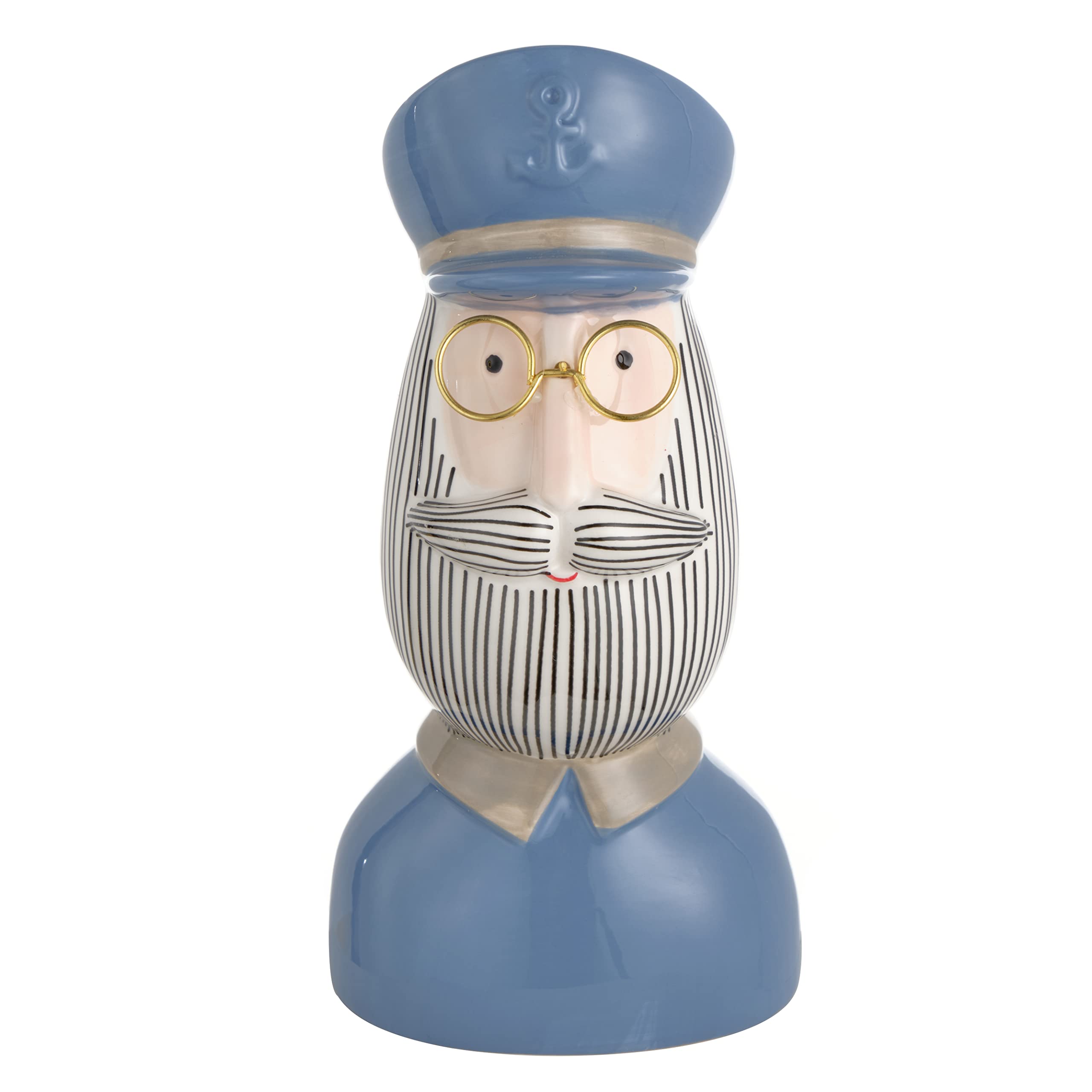 Baroni Home Vaso Ceramica Meditatore Grande con Piantina