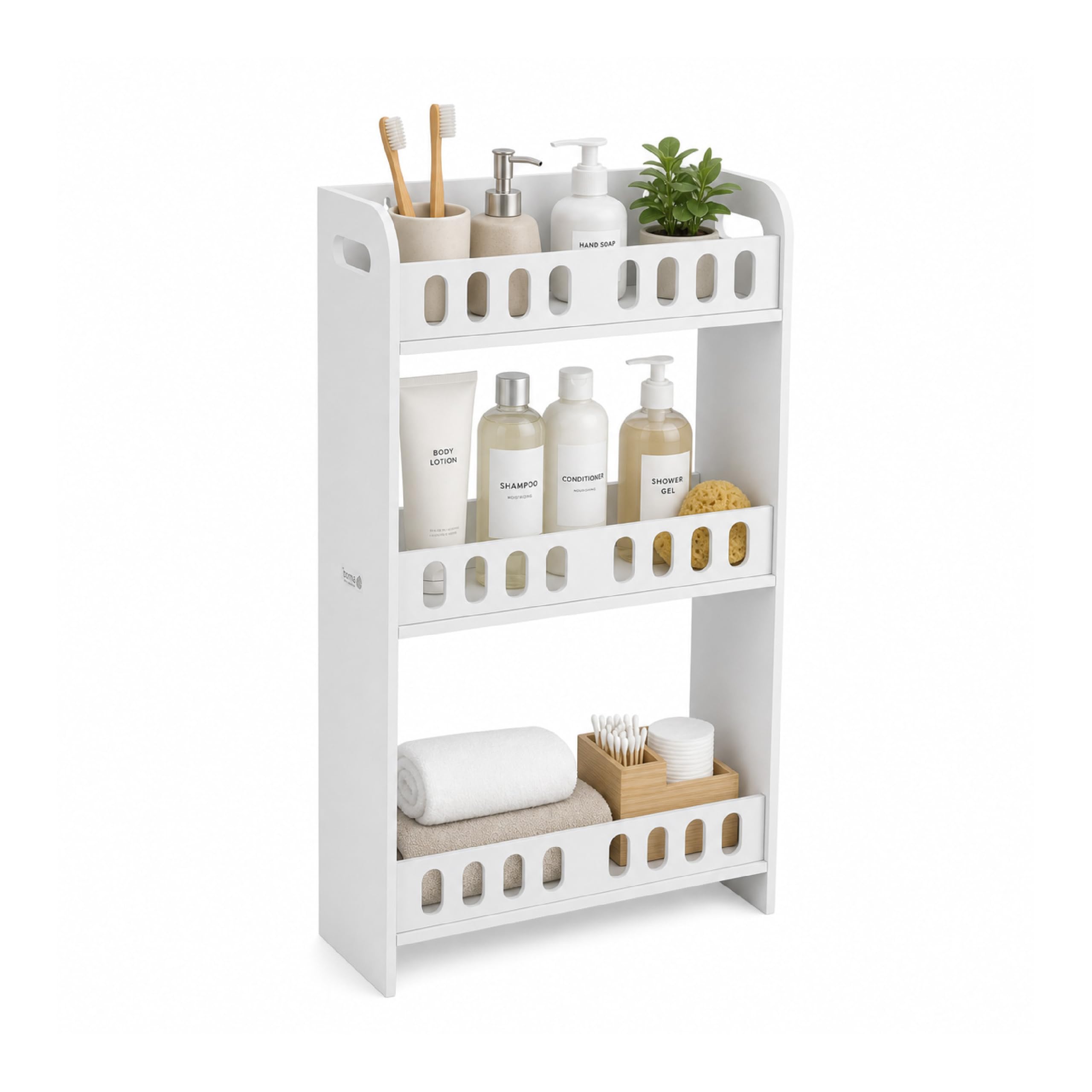 Baroni Home Pensile Bagno 2 Ante Bianco 14,5x29,5x70 cm Parete