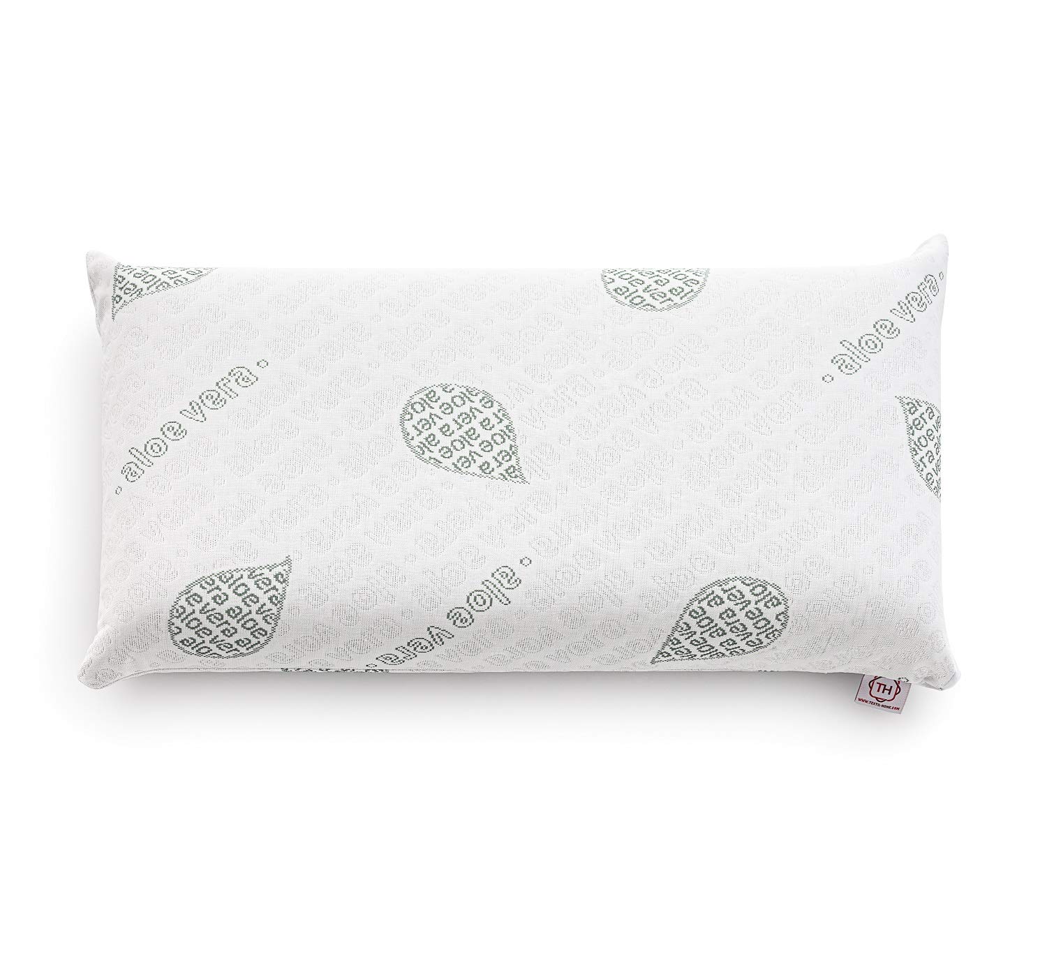 Textilhome Cuscino Memory Foam Cervicale 70 cm Aloe Vera Sfoderabile
