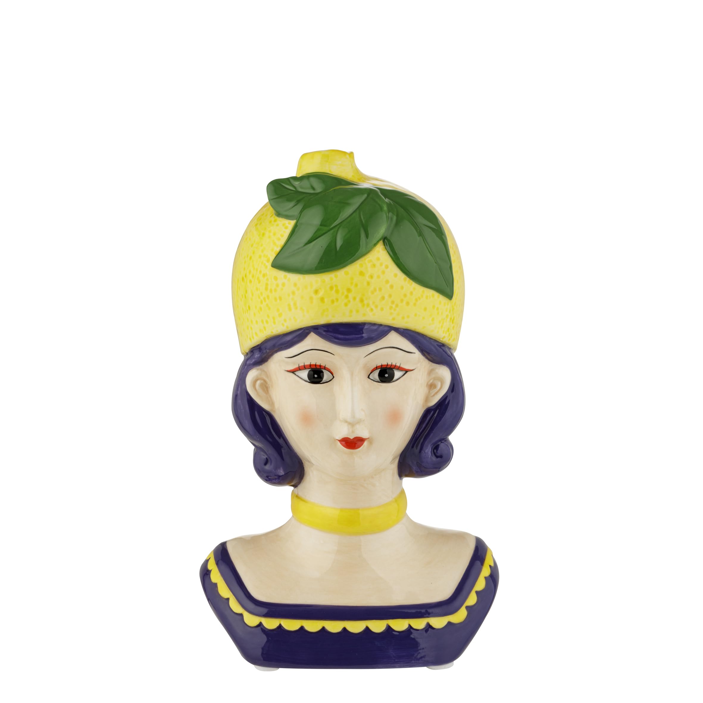 Baroni Home Frutta Vaso ceramica fragola grande 11x9,4x18 cm