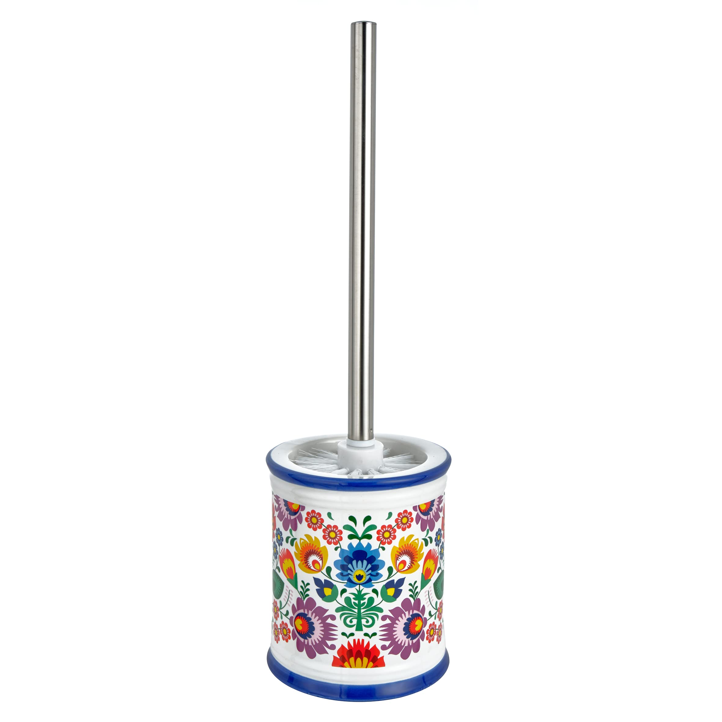 Baroni Home Fiori portascopino ceramica 11x11x39 cm