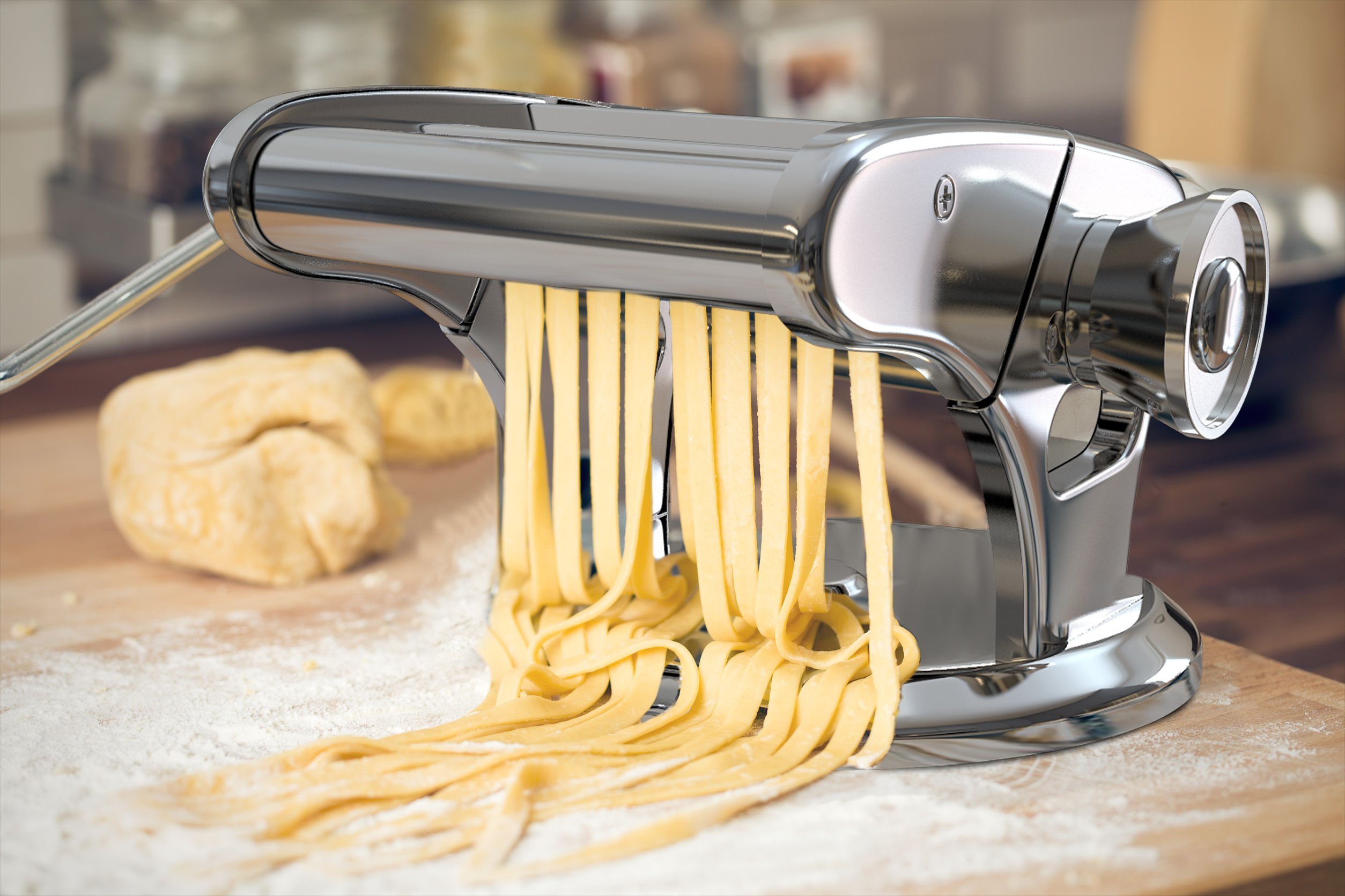 bonVIVO Pasta Mia macchina pasta fresca acciaio inox ventosa