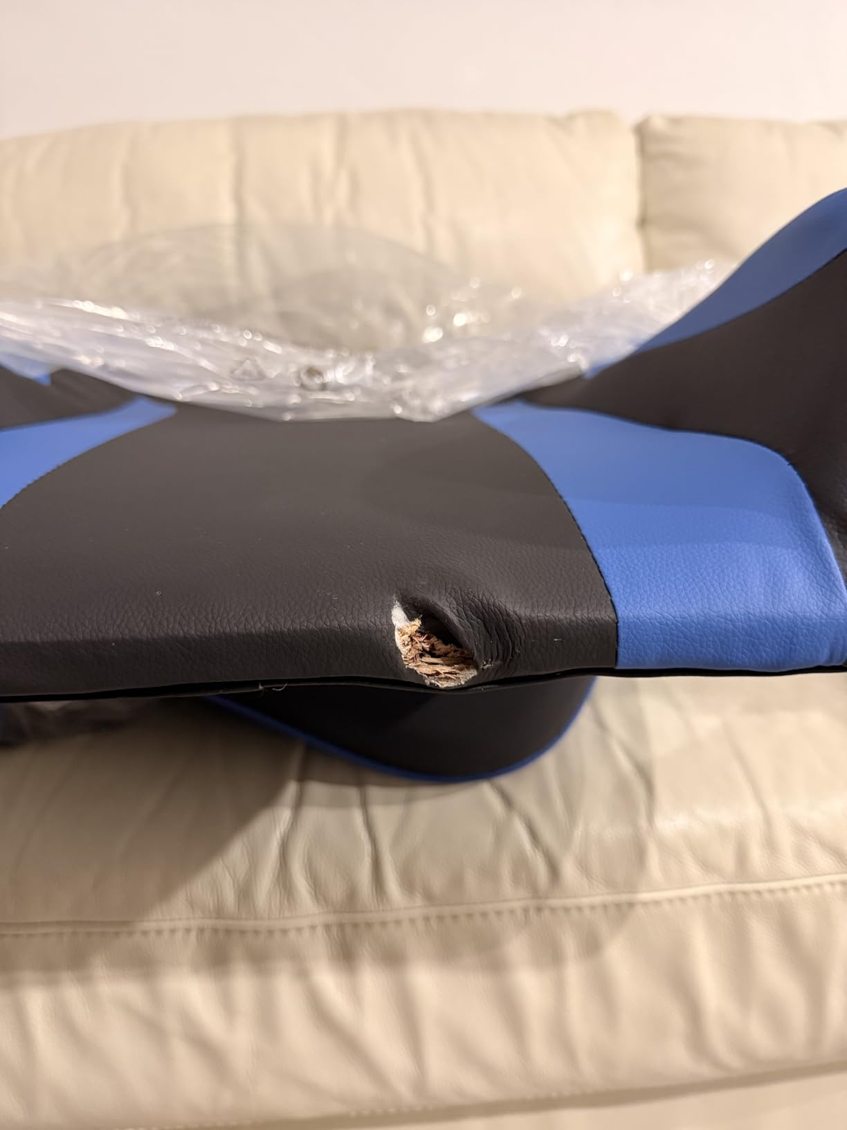 Baroni Home Sedia Gaming Ufficio Blu Ergonomica