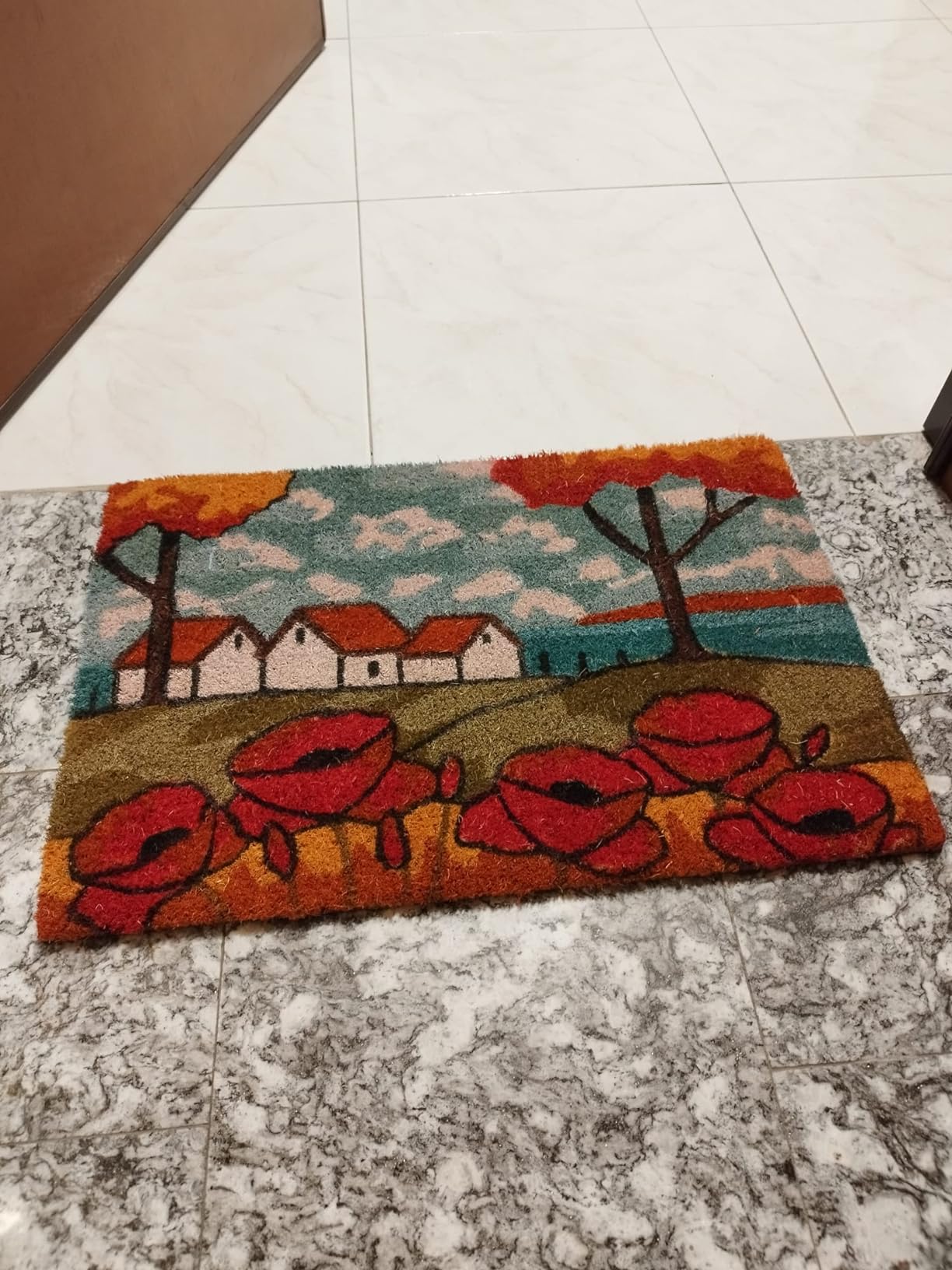 Baroni Home zerbino cocco Villaggio Notte 60x40 cm