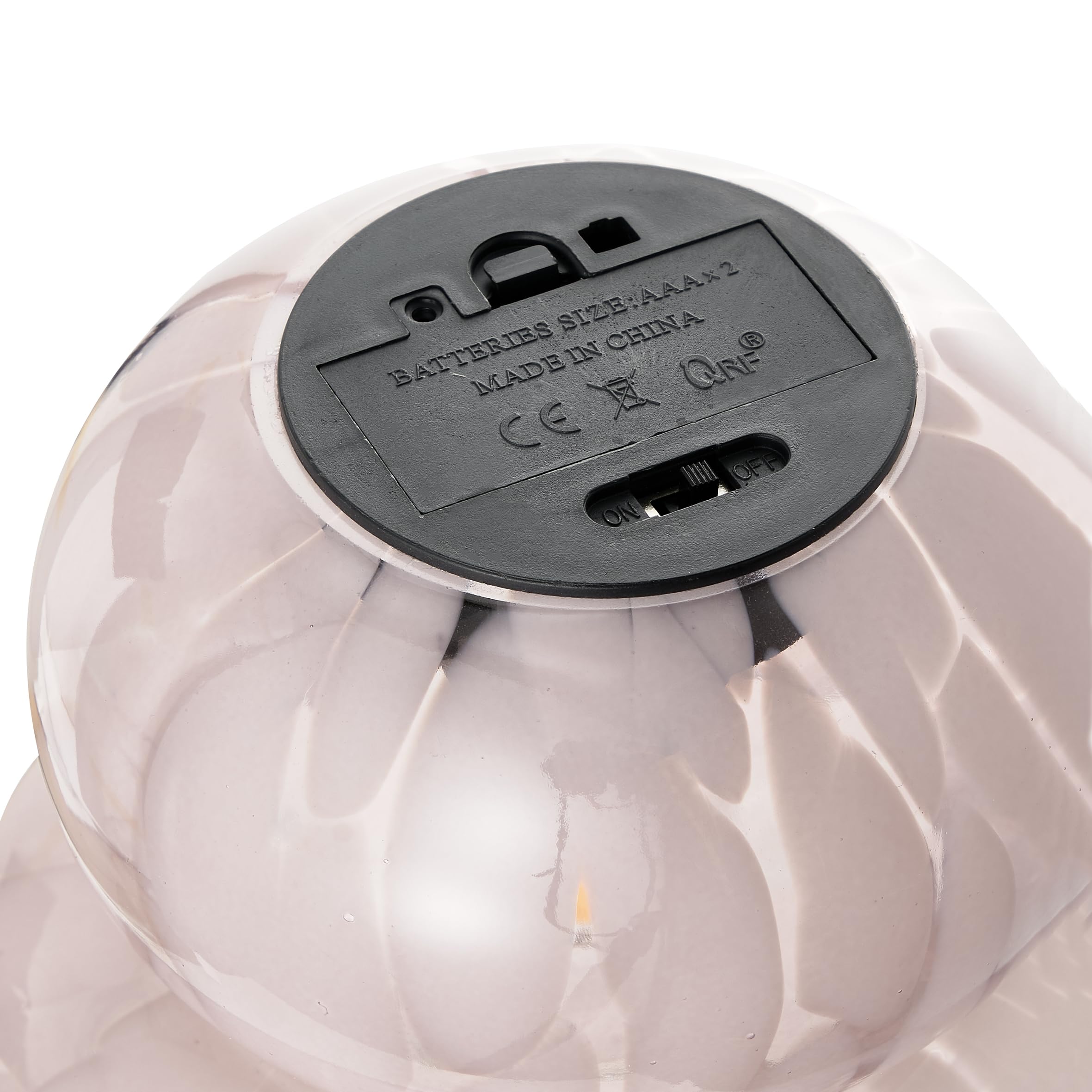 Baroni Home Fungo Rosa lampada da tavolo in vetro 18 cm